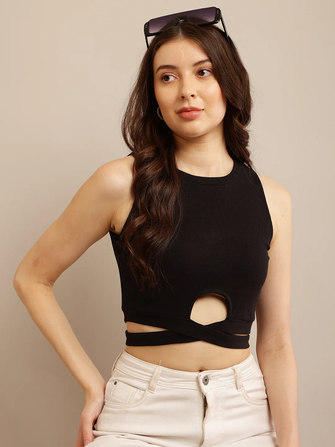 Women Cotton Crop Top - Image 2