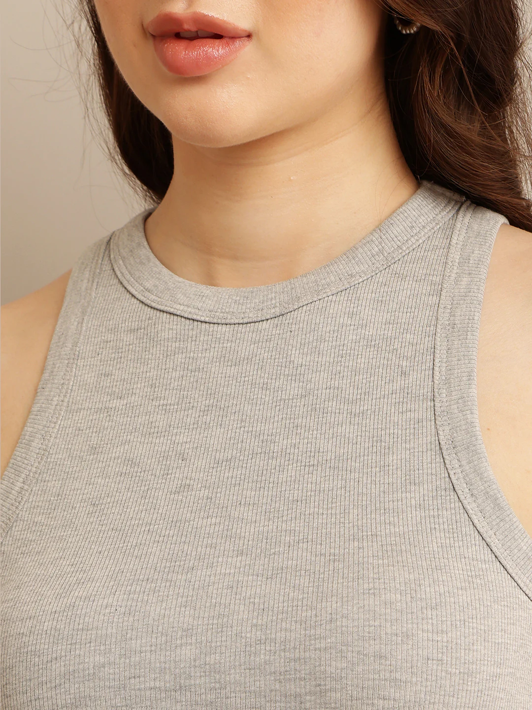 Women Cotton Stretch Crop Tank - Image 7