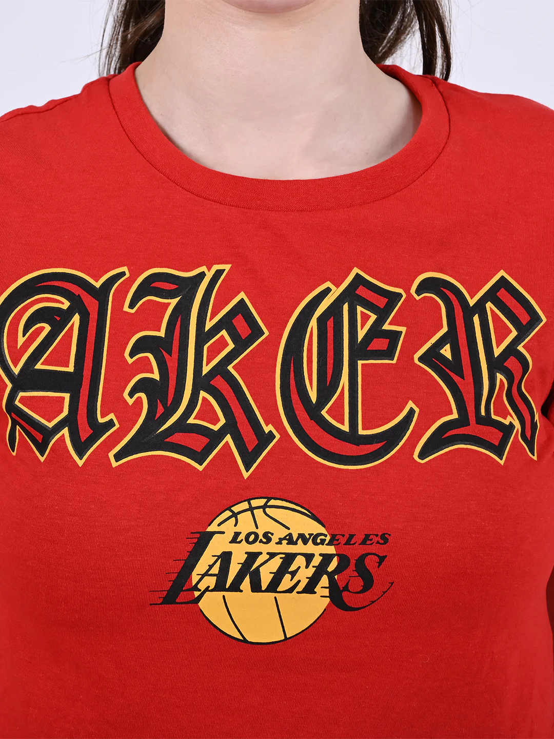 Women Red Crop T-Shirt - Image 6
