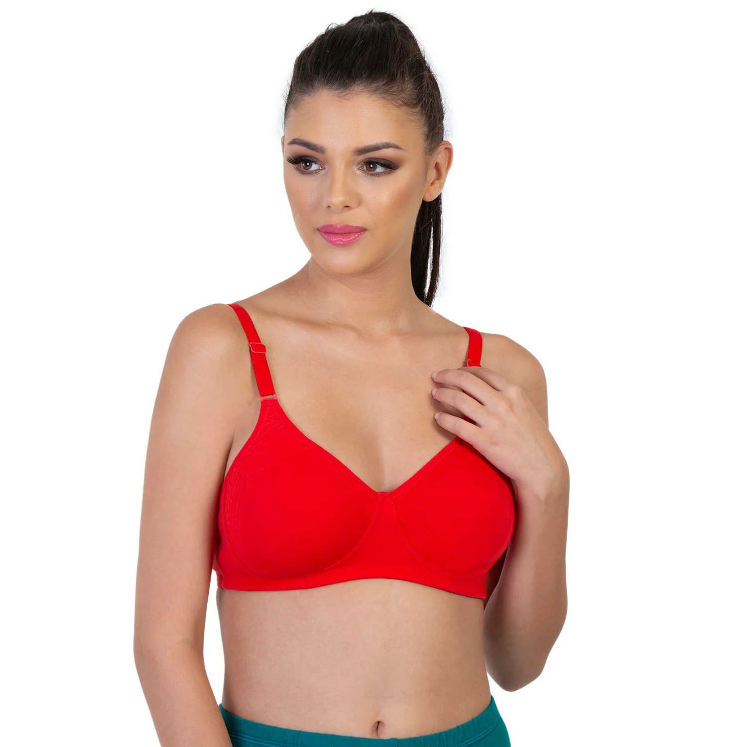 Non-Padded Non-Wired 3/4th Coverage Minimizer Bra