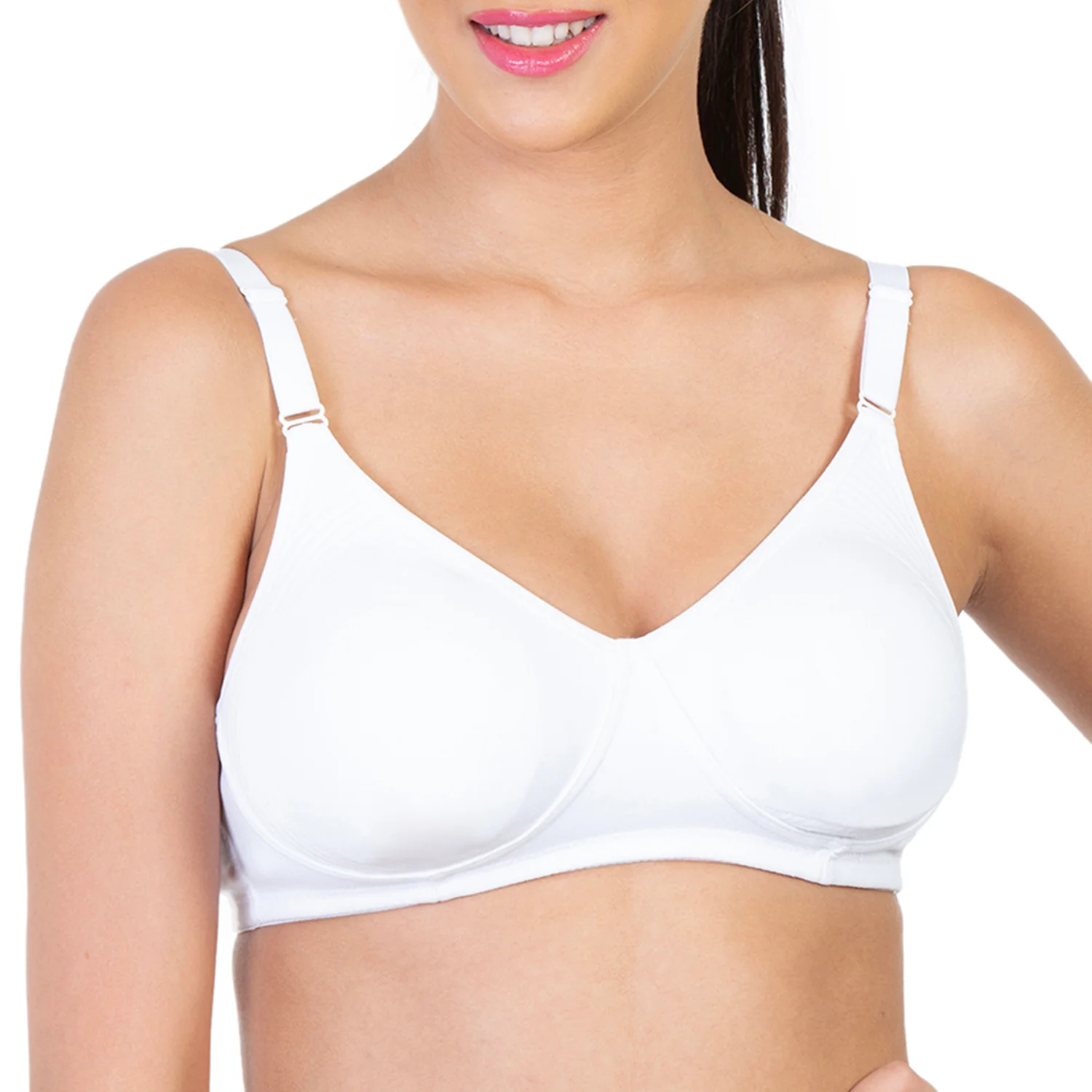 Non-Padded Non-Wired 3/4th Coverage Minimizer Bra - Image 3