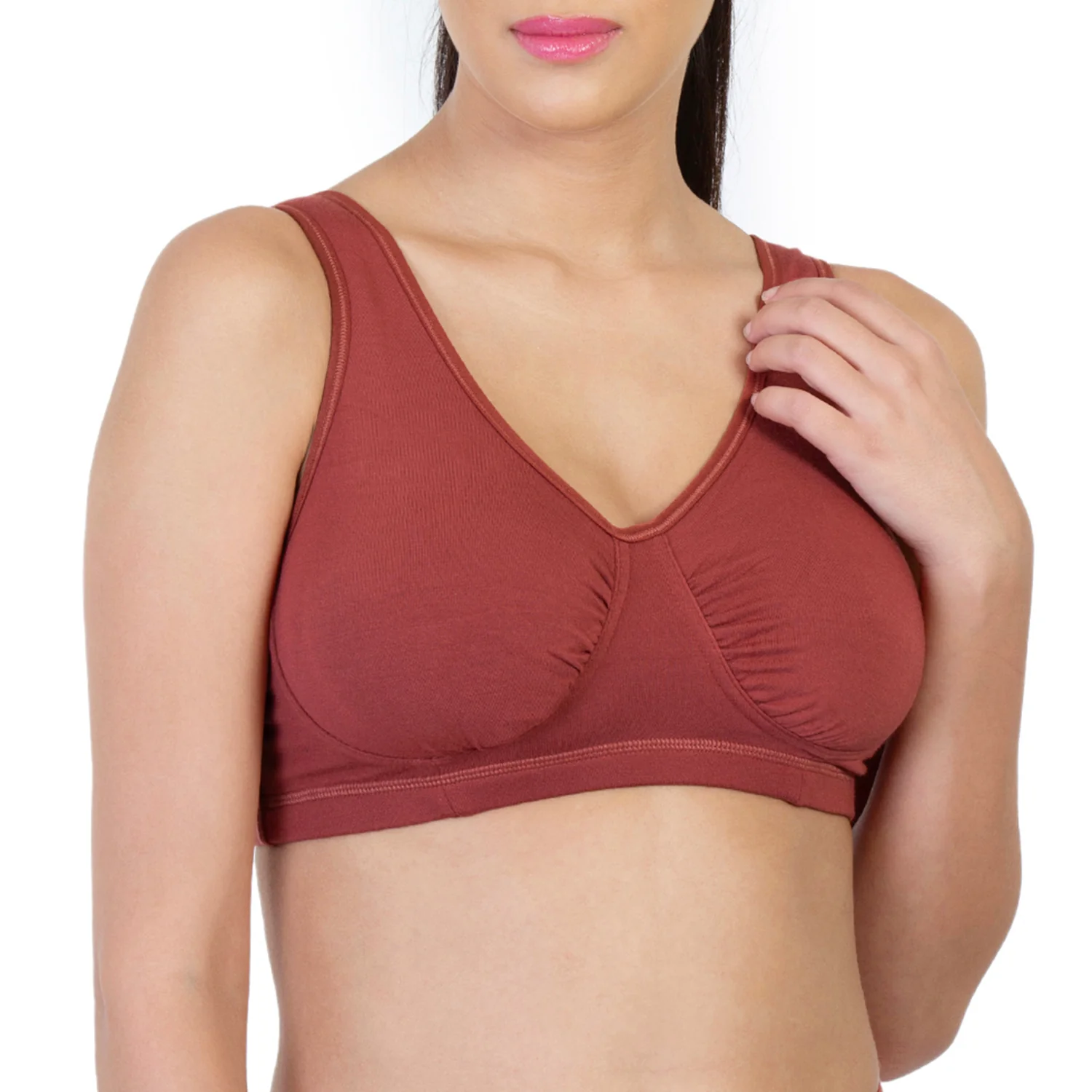 Non-Padded Non-Wired Full Coverage Sleeping Bra - Image 3