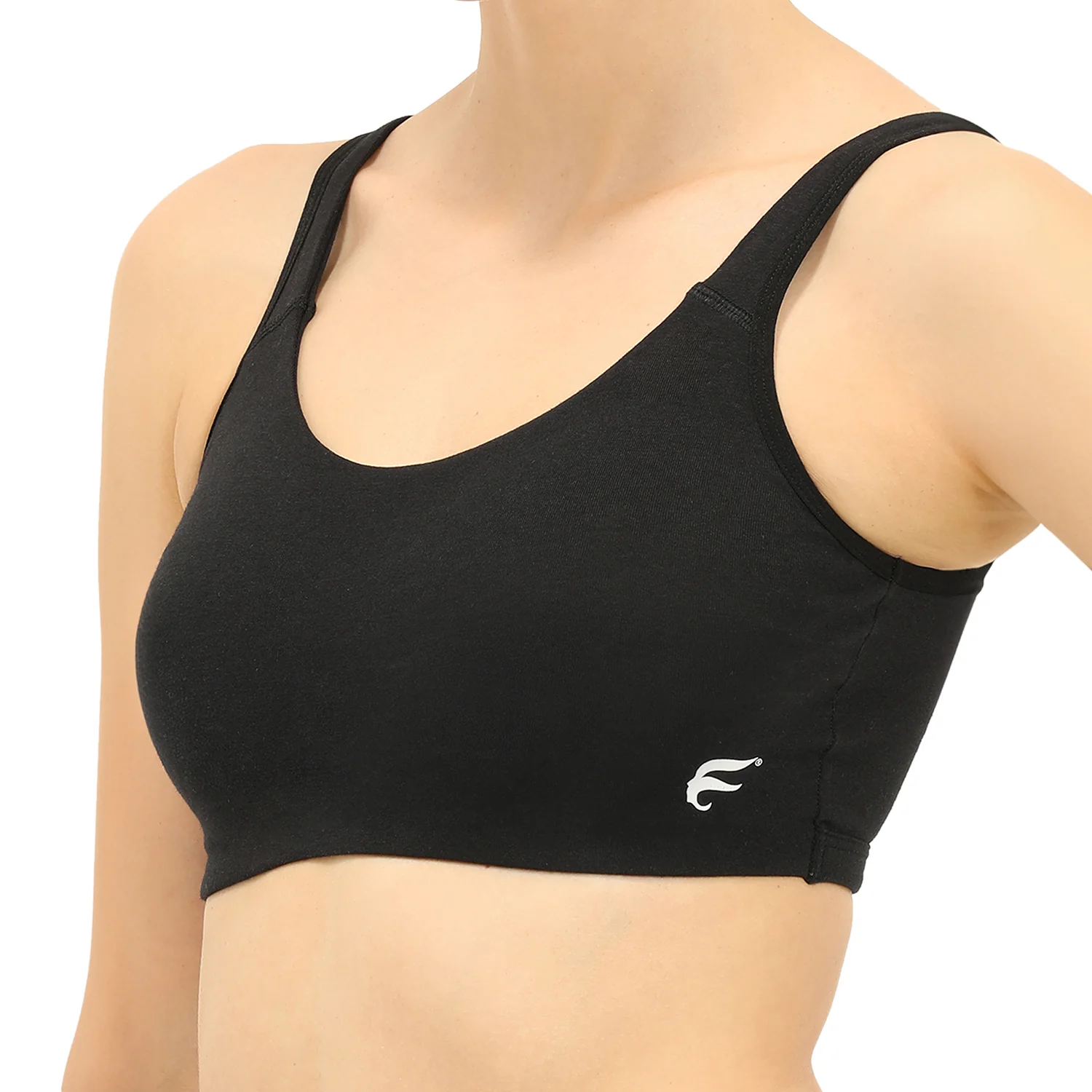 Non-padded Non-wired Full Coverage Slip-on Moulded Double Layered Sports Bra - Image 3