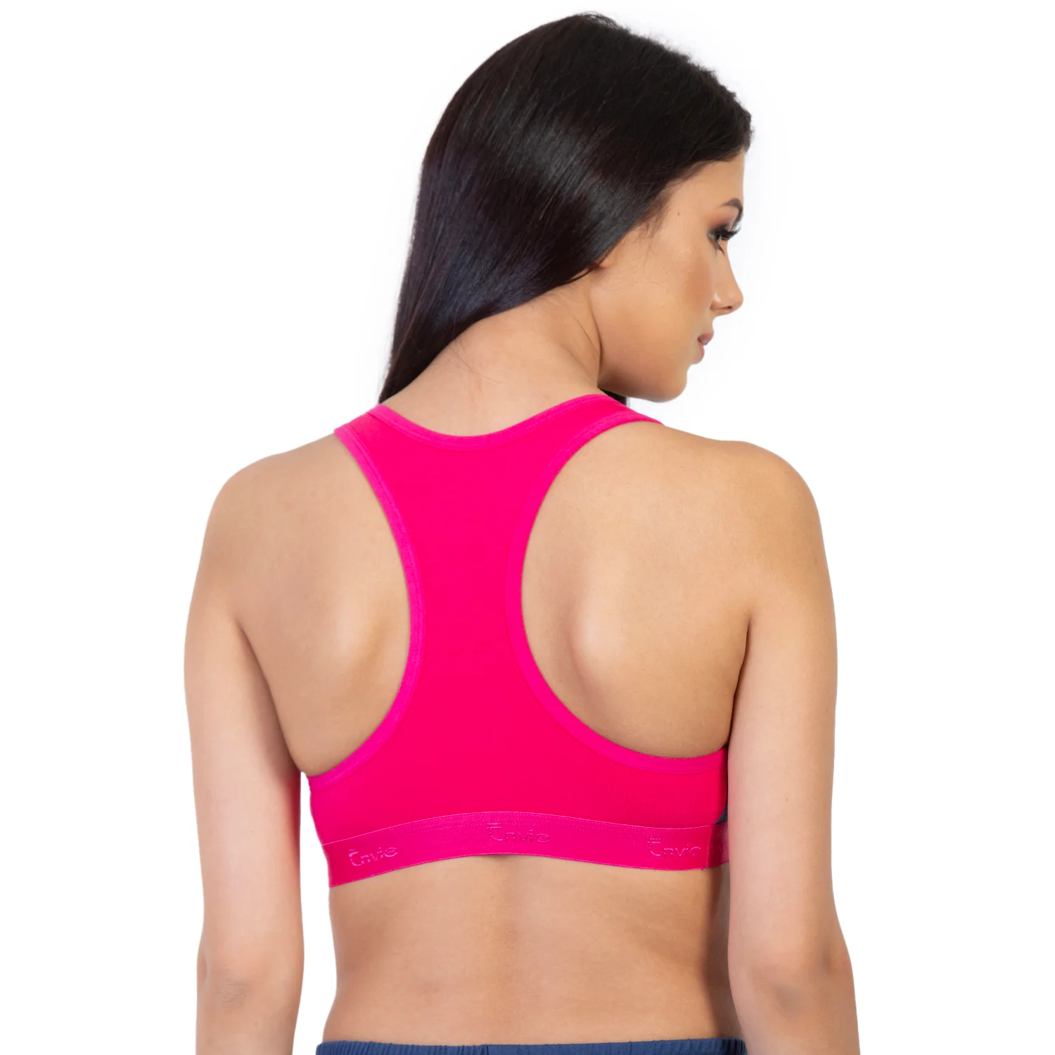 Non-Padded Non-Wired Full Coverage Sports Bra - Image 2