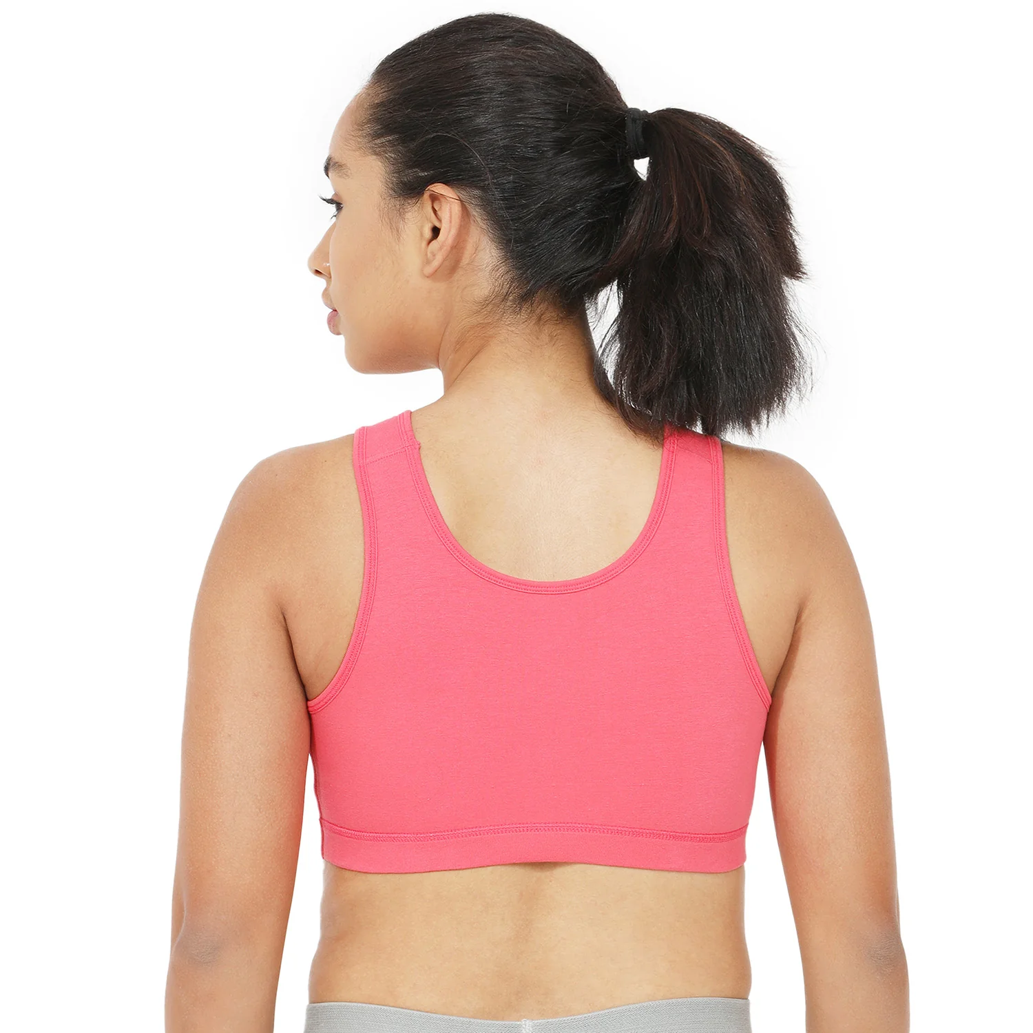 Non-Padded Non-Wired Full Coverage Sports Bra - Image 2
