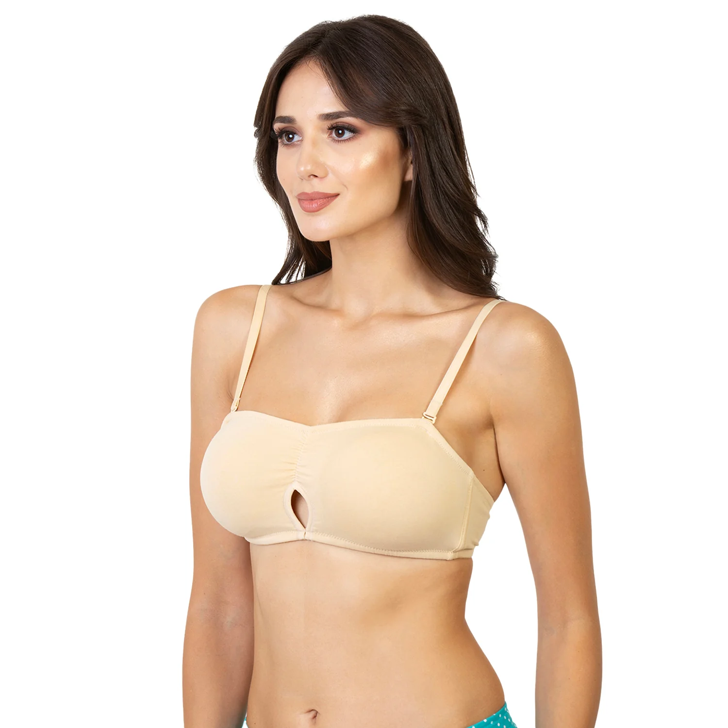 Non-Padded Non-Wired Medium Coverage Bandeau Bra - Image 5