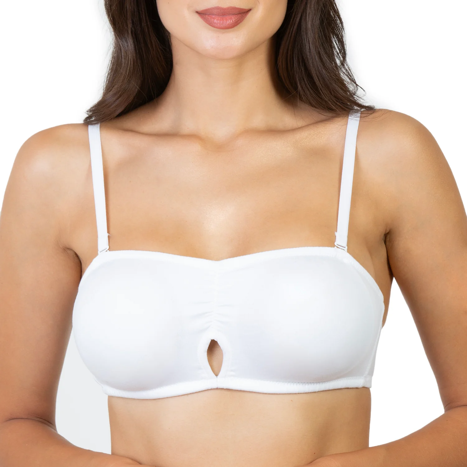 Non-Padded Non-Wired Medium Coverage Bandeau Bra - Image 3