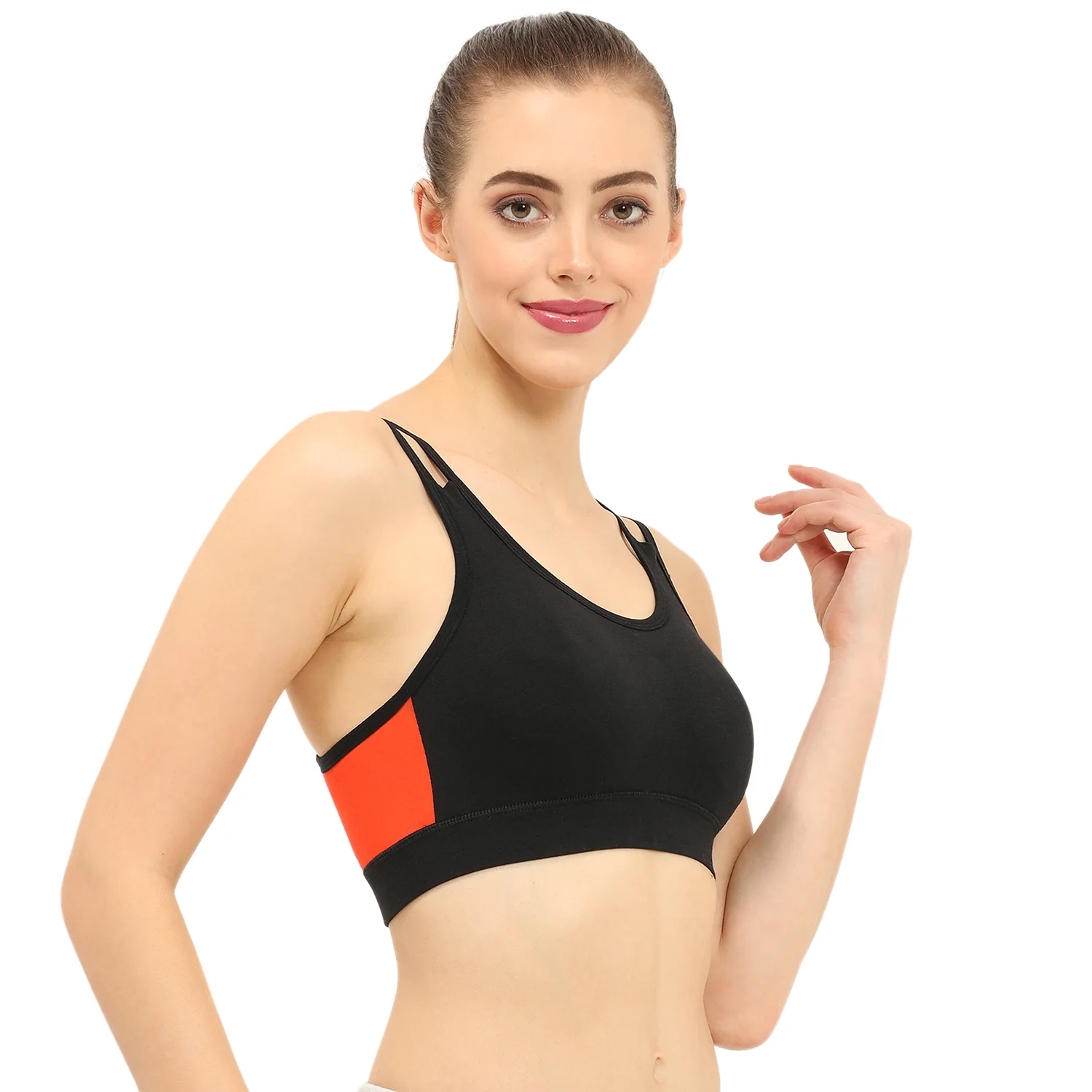 Padded Non-Wired Full Coverage Sports Bra - Image 5