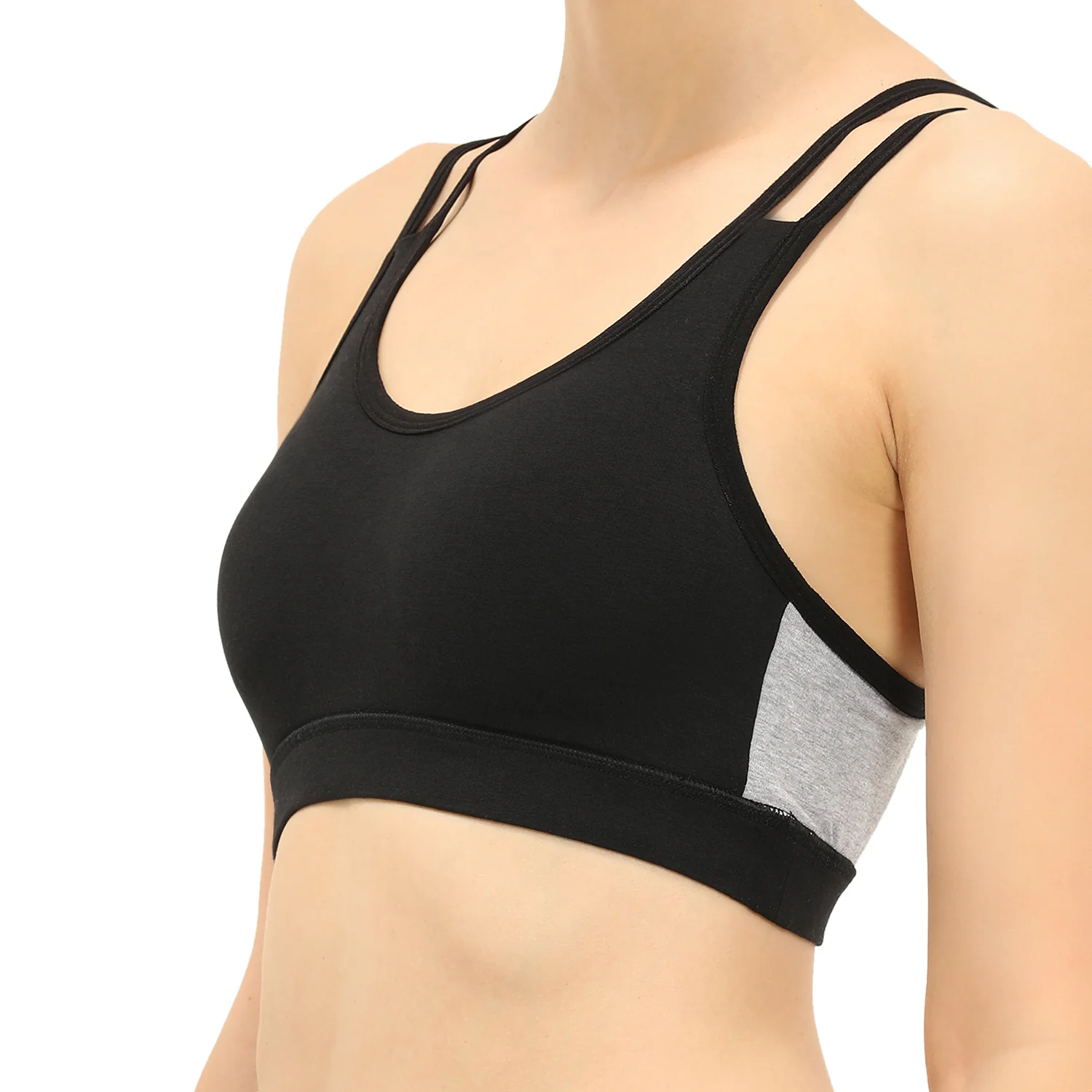 Padded Non-Wired Full Coverage Sports Bra - Image 3