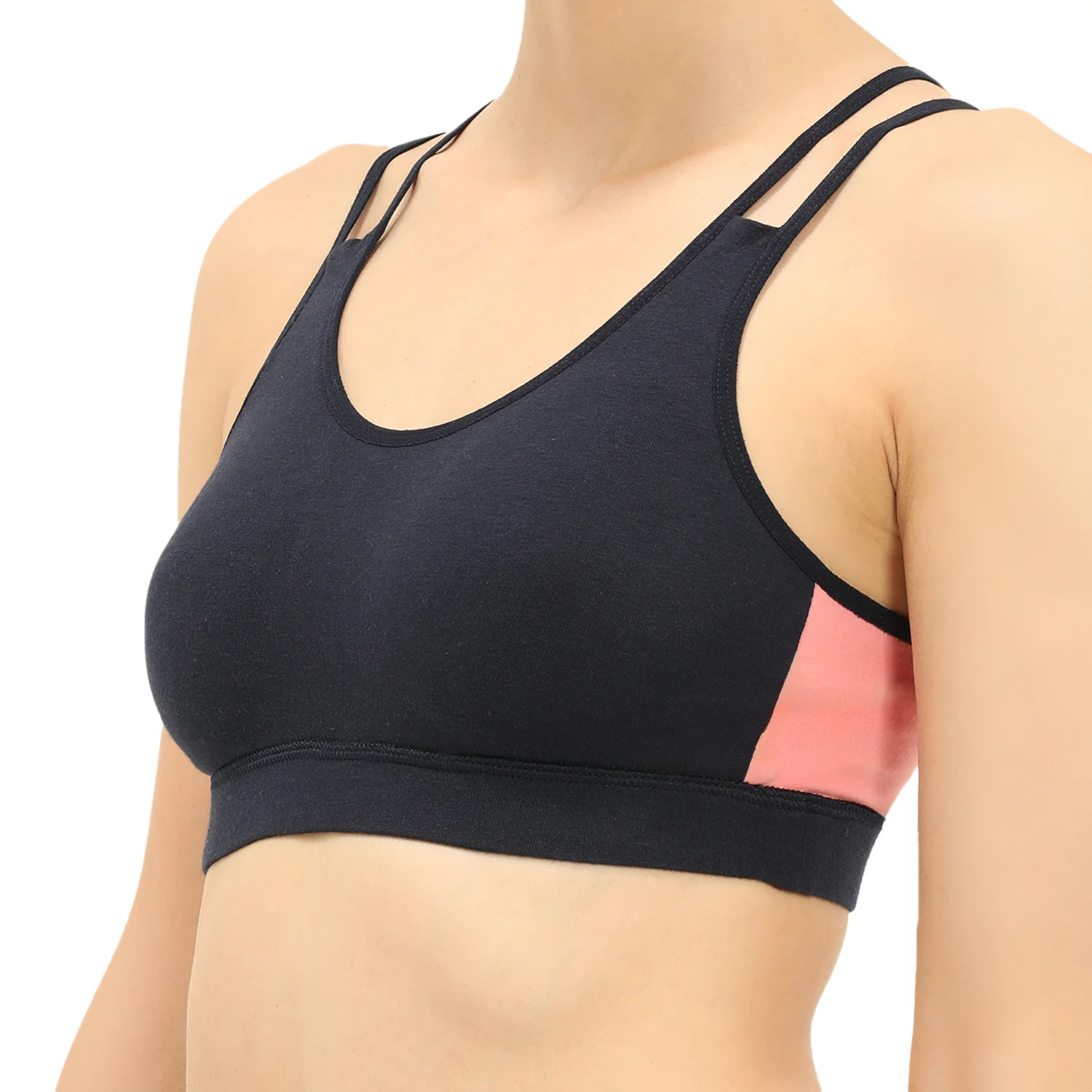 Padded Non-Wired Full Coverage Sports Bra - Image 3