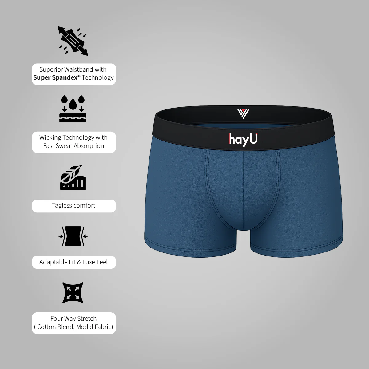 Men Cotton Elastane Trunks - Image 8