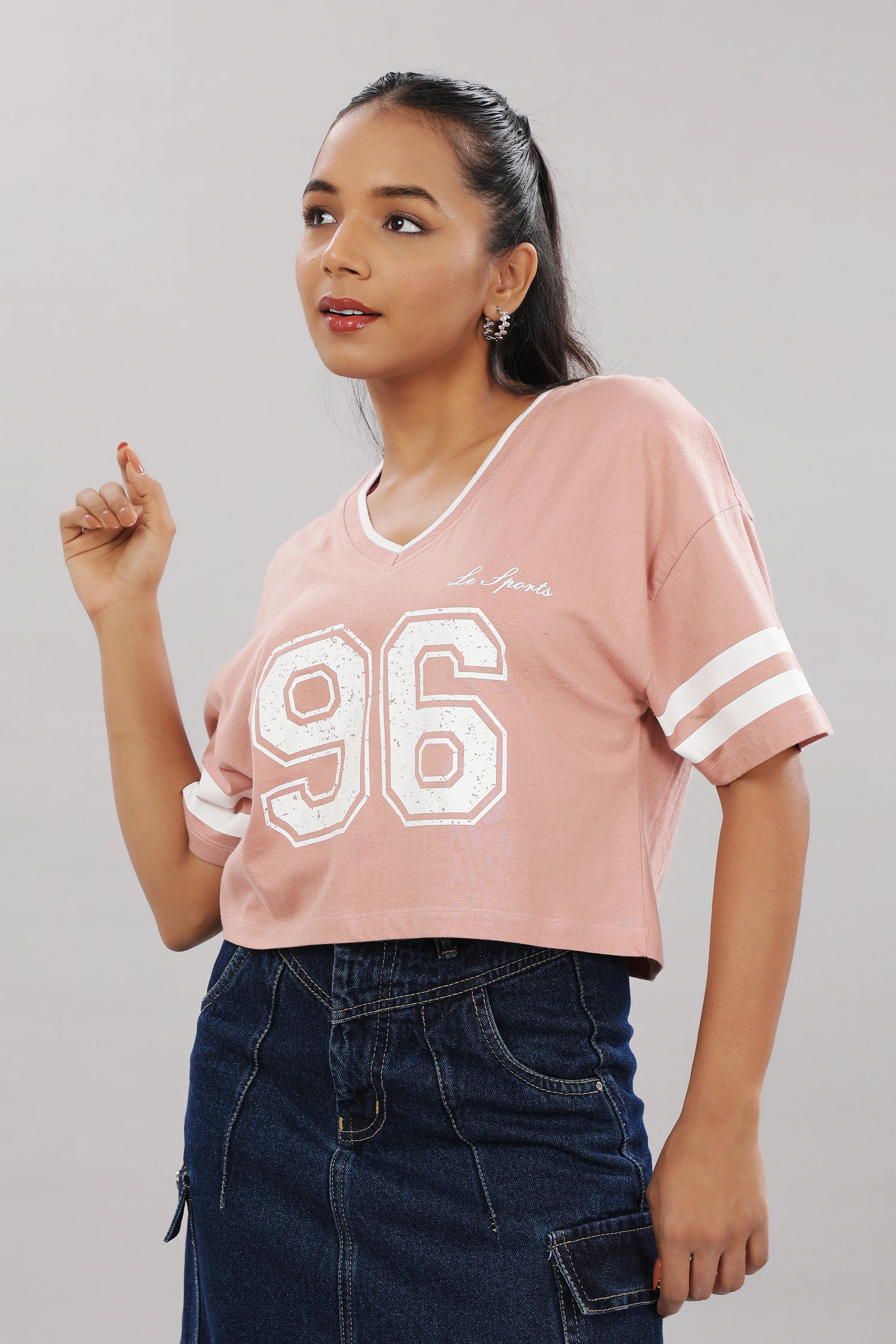Women Pink Cotton Regular Top - Image 5