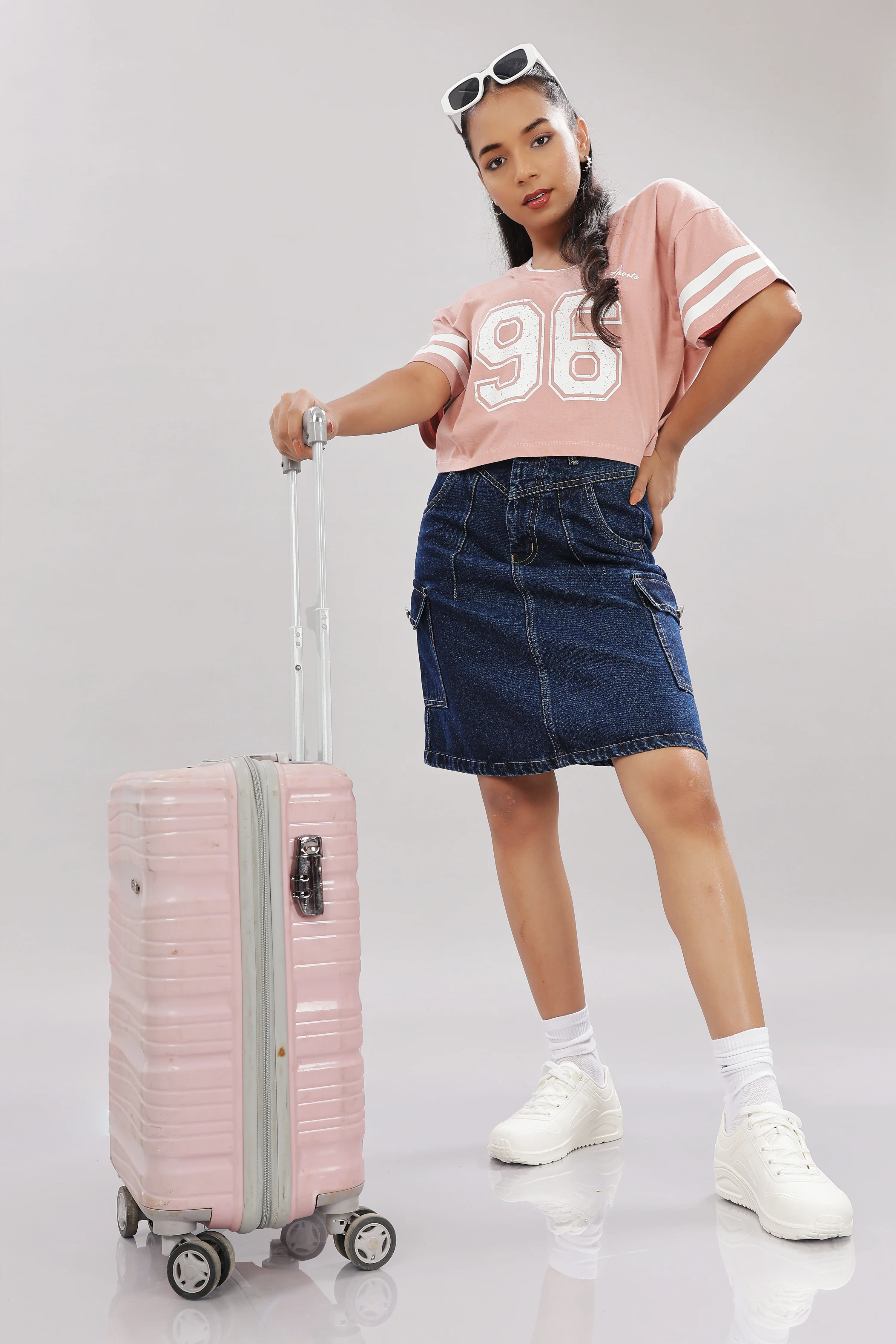 Women Pink Cotton Regular Top - Image 8