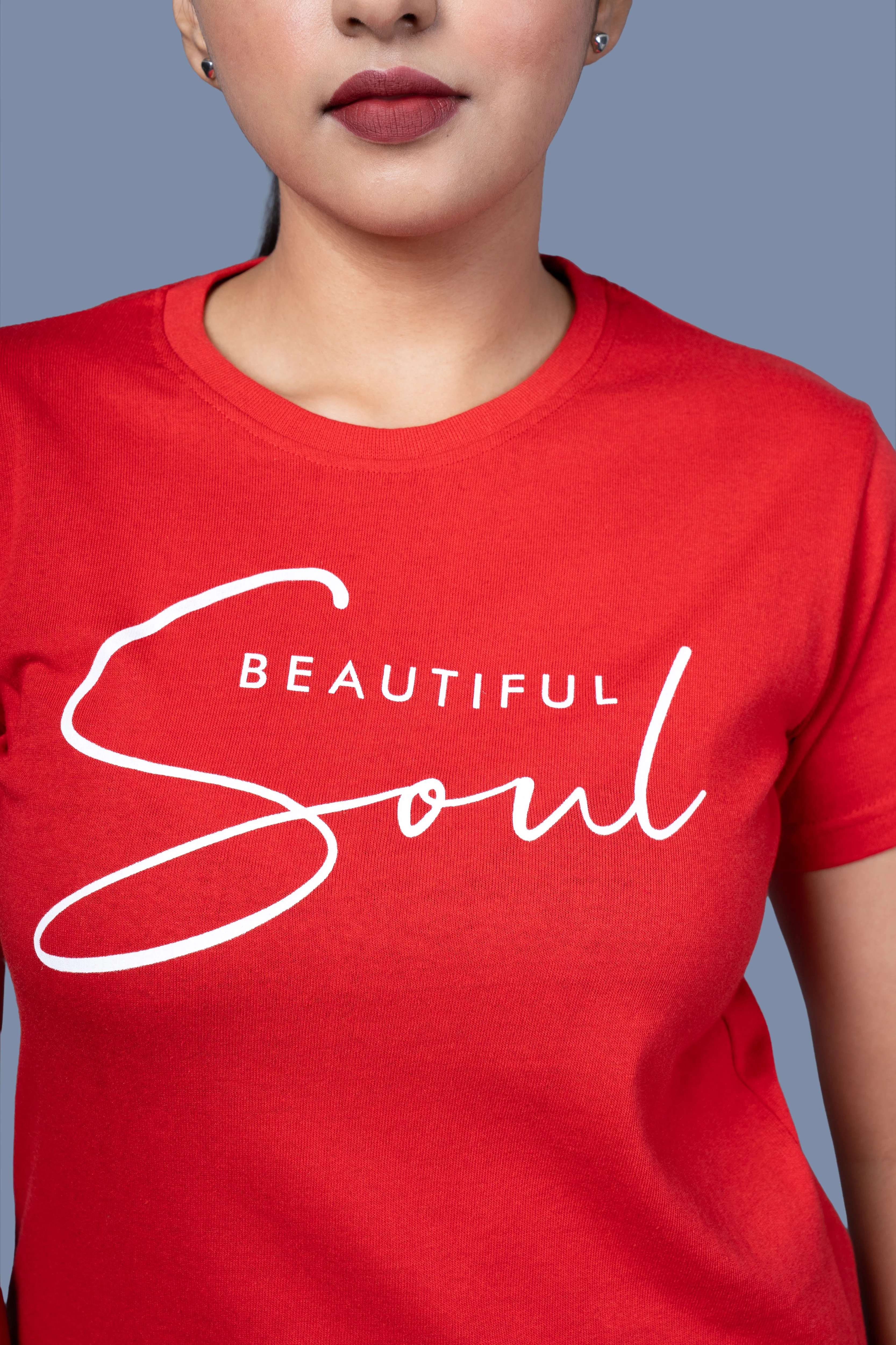 Women Pink Printed Cotton Regular T-Shirt - Image 3