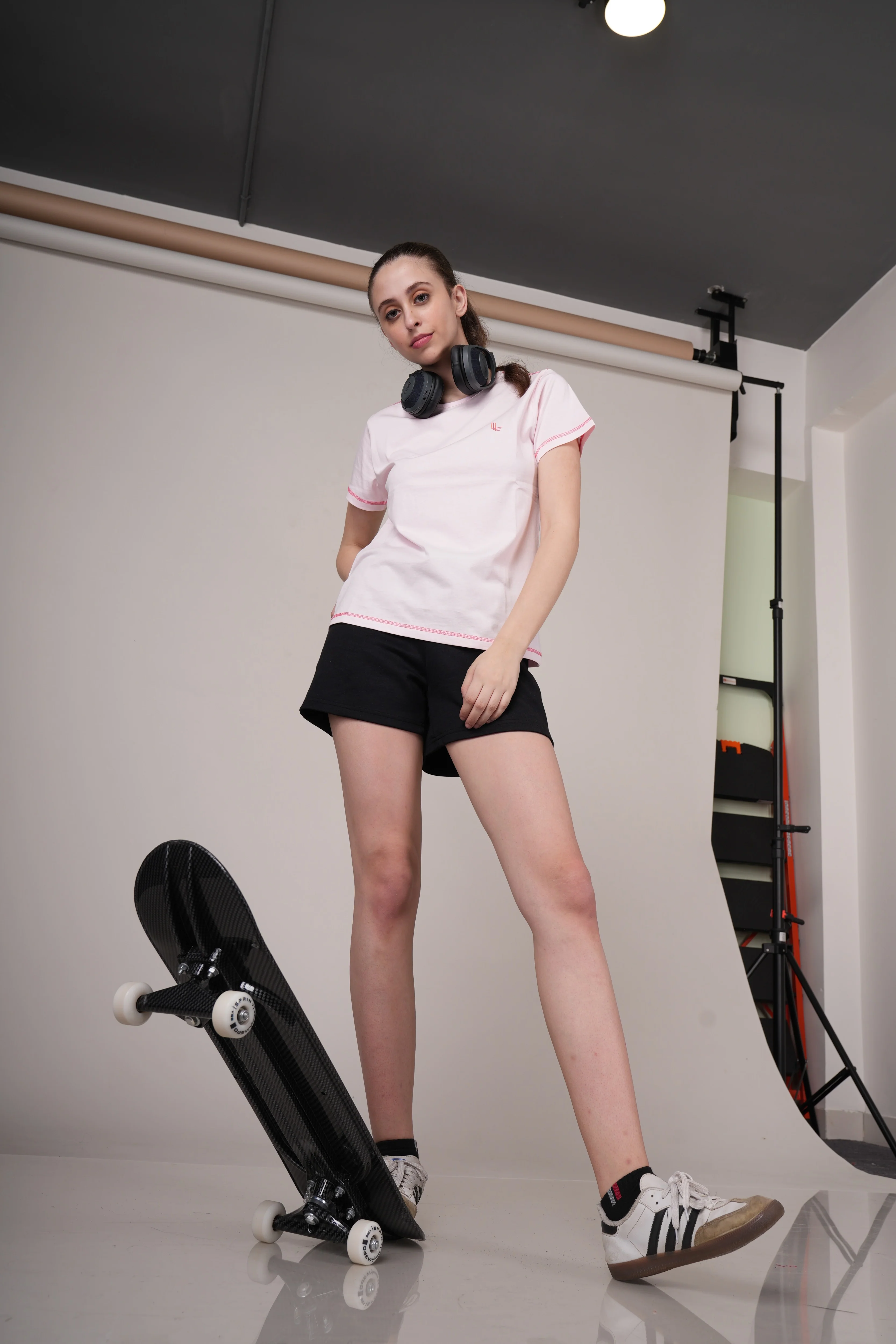 Women Pink Cotton Regular T-Shirt - Image 2