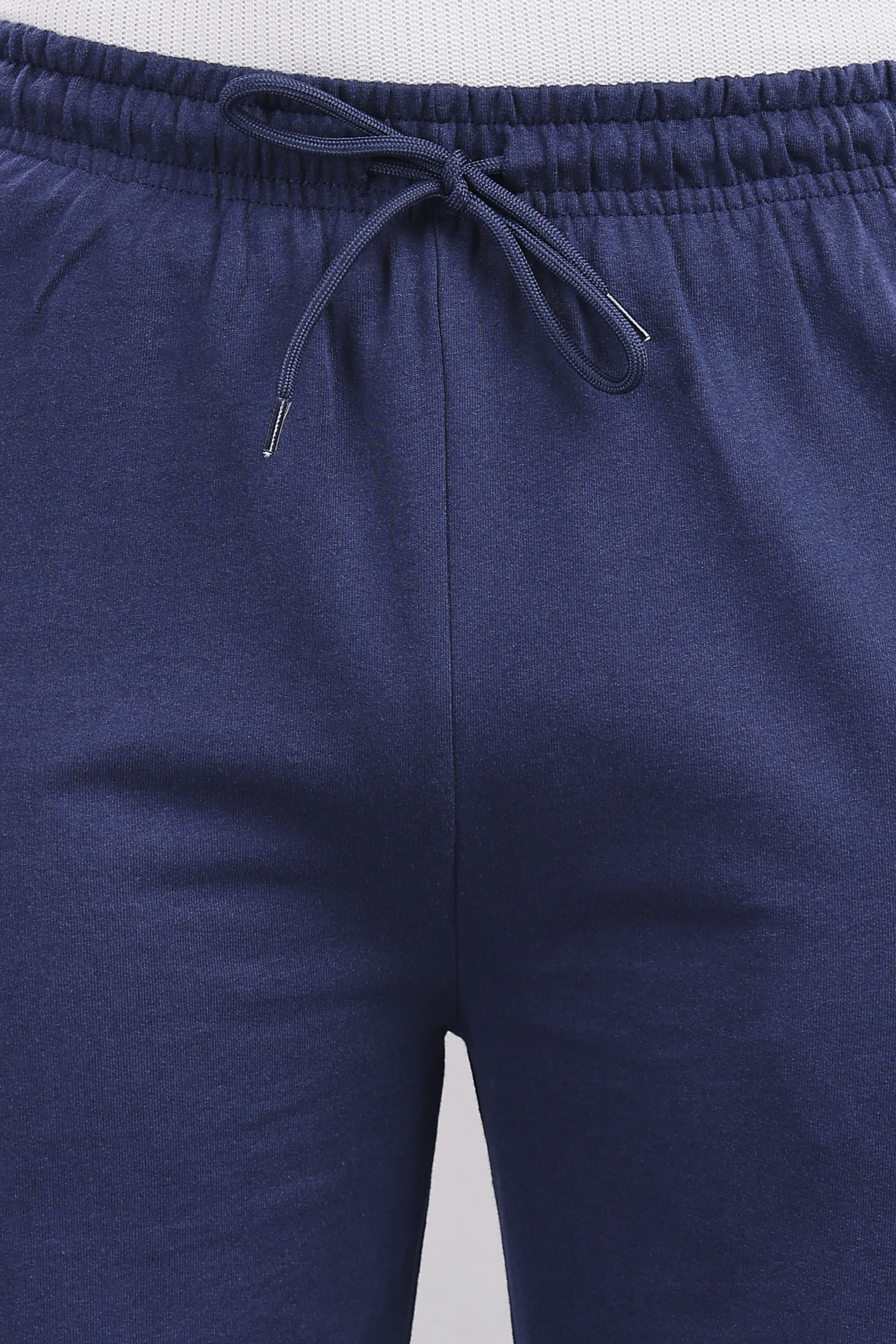 Men Navy Cotton Regular Track Pant - Image 4