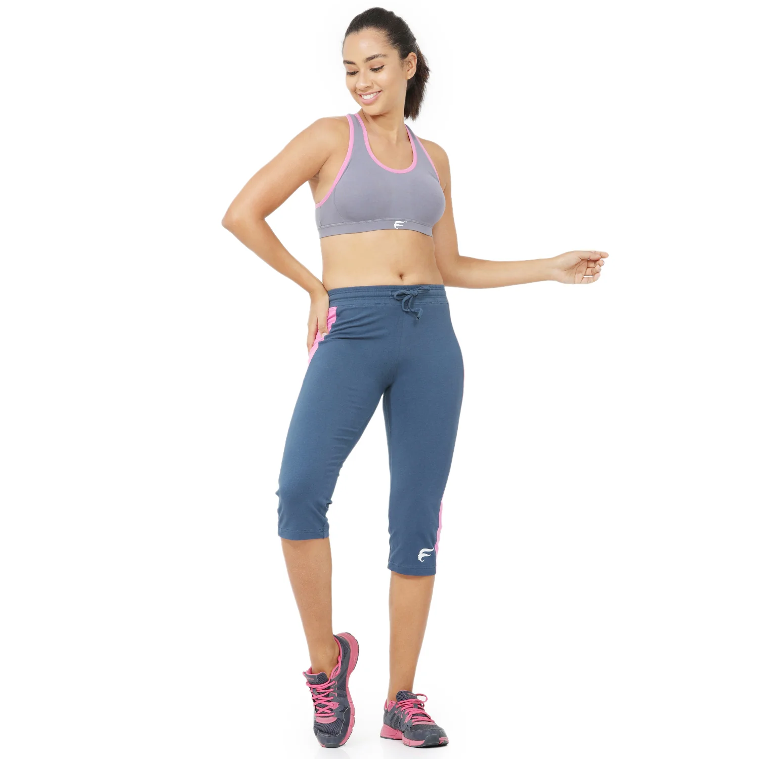 Racer Back Wirefree Removable Pad Side Closure Slip-on Sports Bra - Image 5