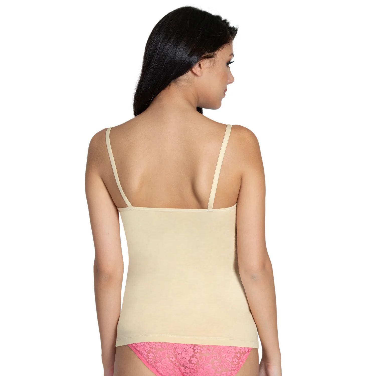 Regular Fit Round Neck Short Length Basic Camisole - Image 2