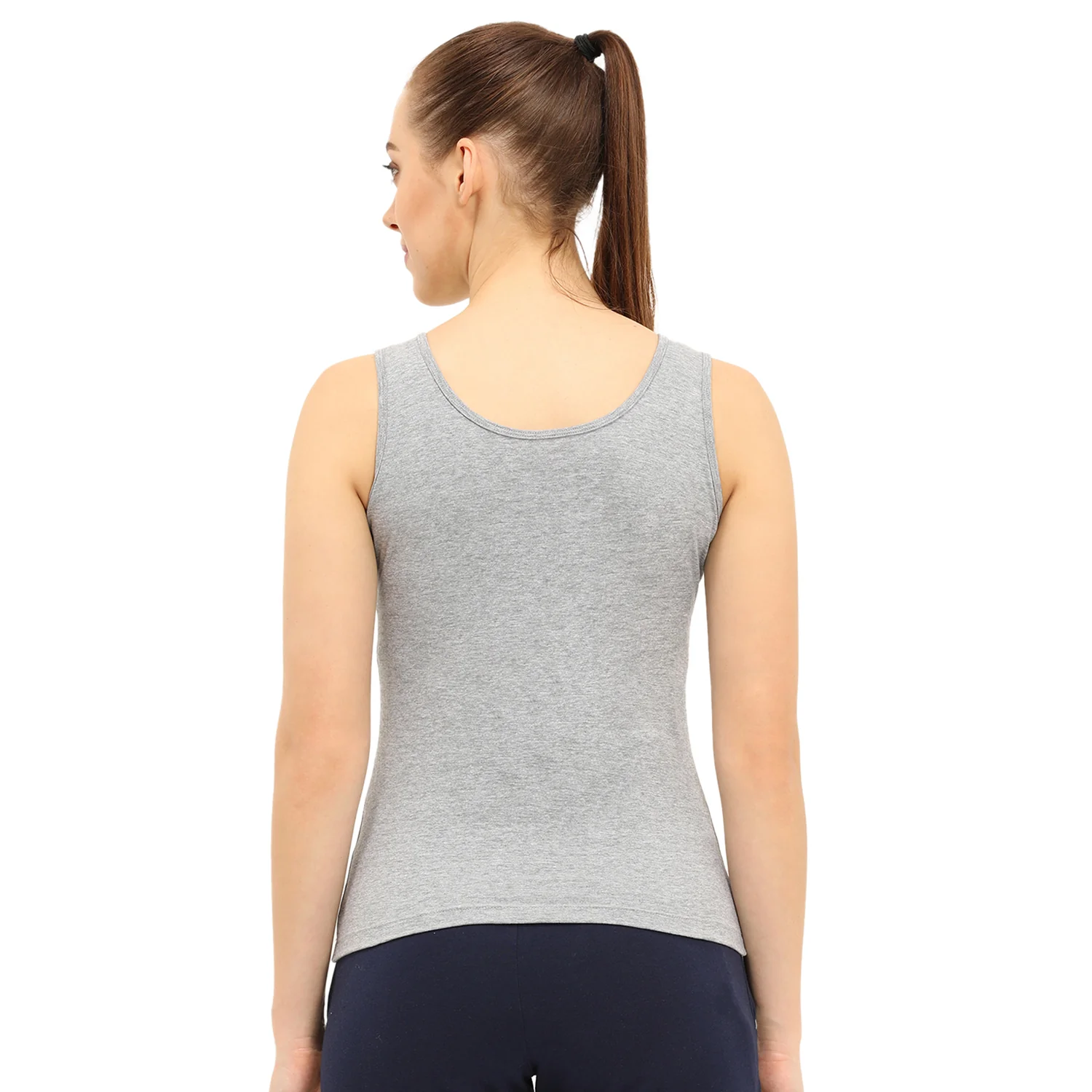 Regular Fit U-Neck Short Length Tank Top - Image 2