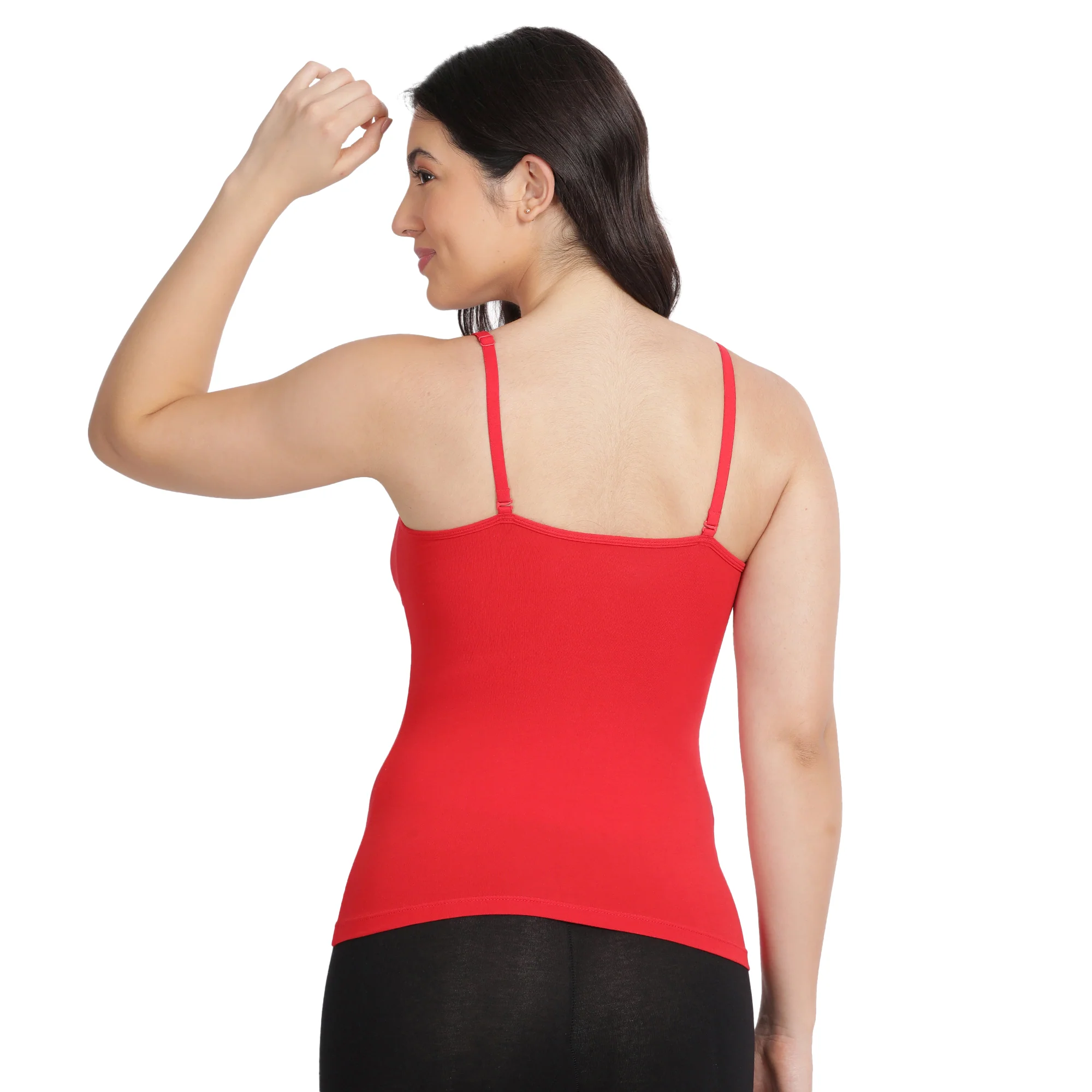 Regular Fit V-Neck Short Length Moulded Camisole - Image 2