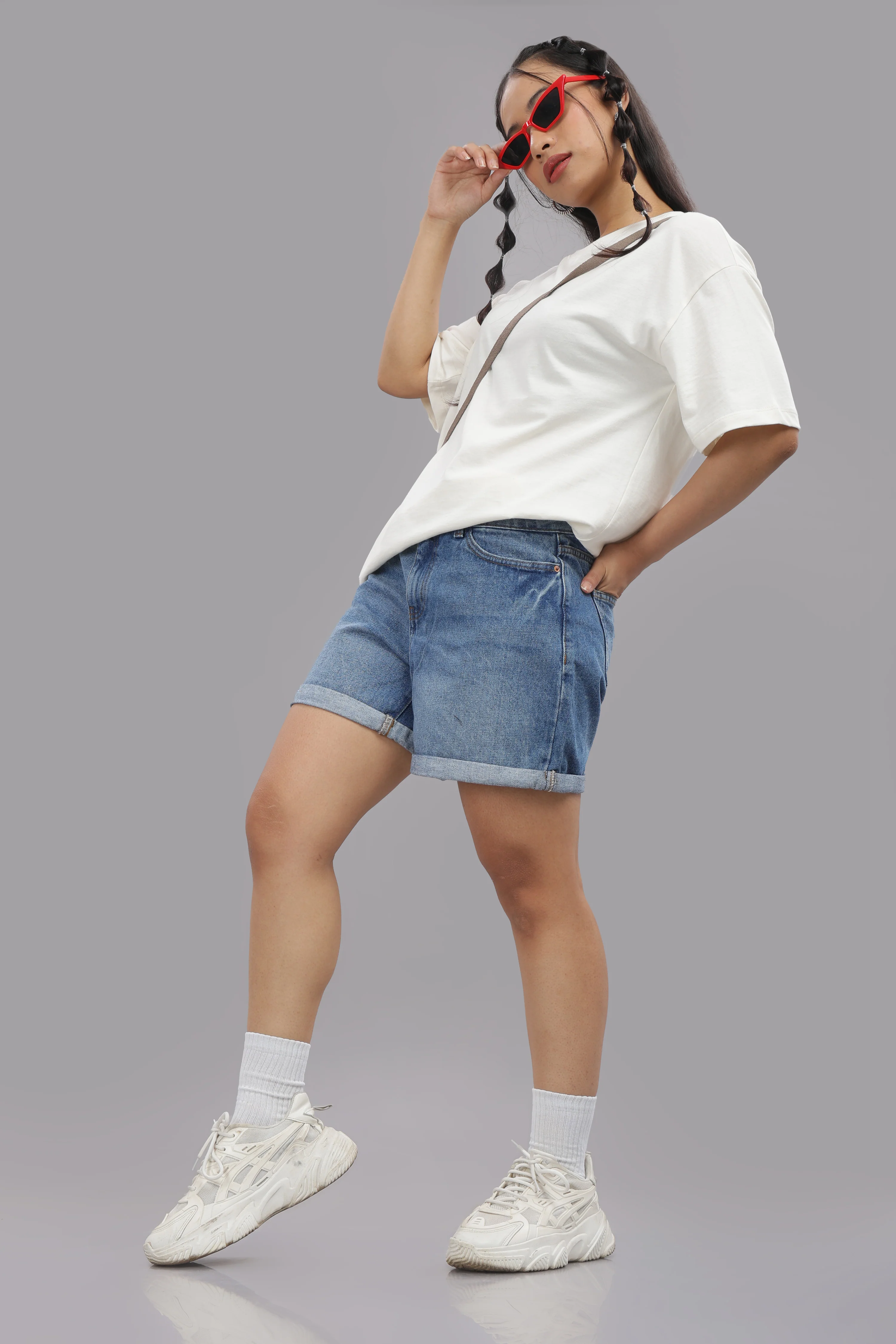 Women White Cotton Regular T-Shirt - Image 9