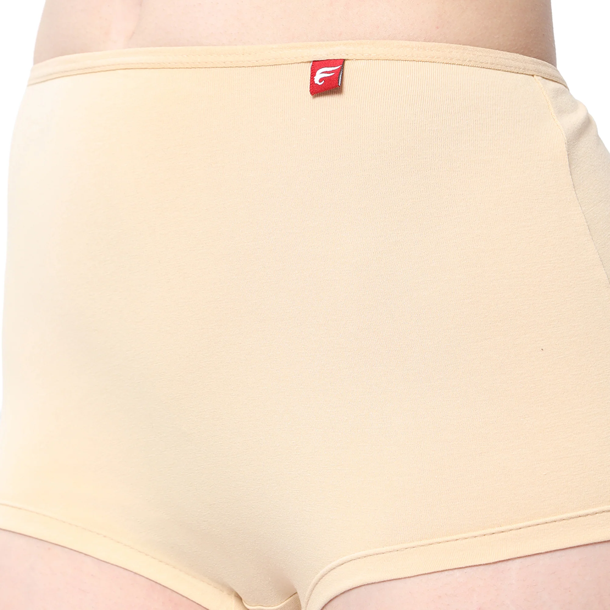 Women Beige Midrise Comfort Boyshorts - Image 6