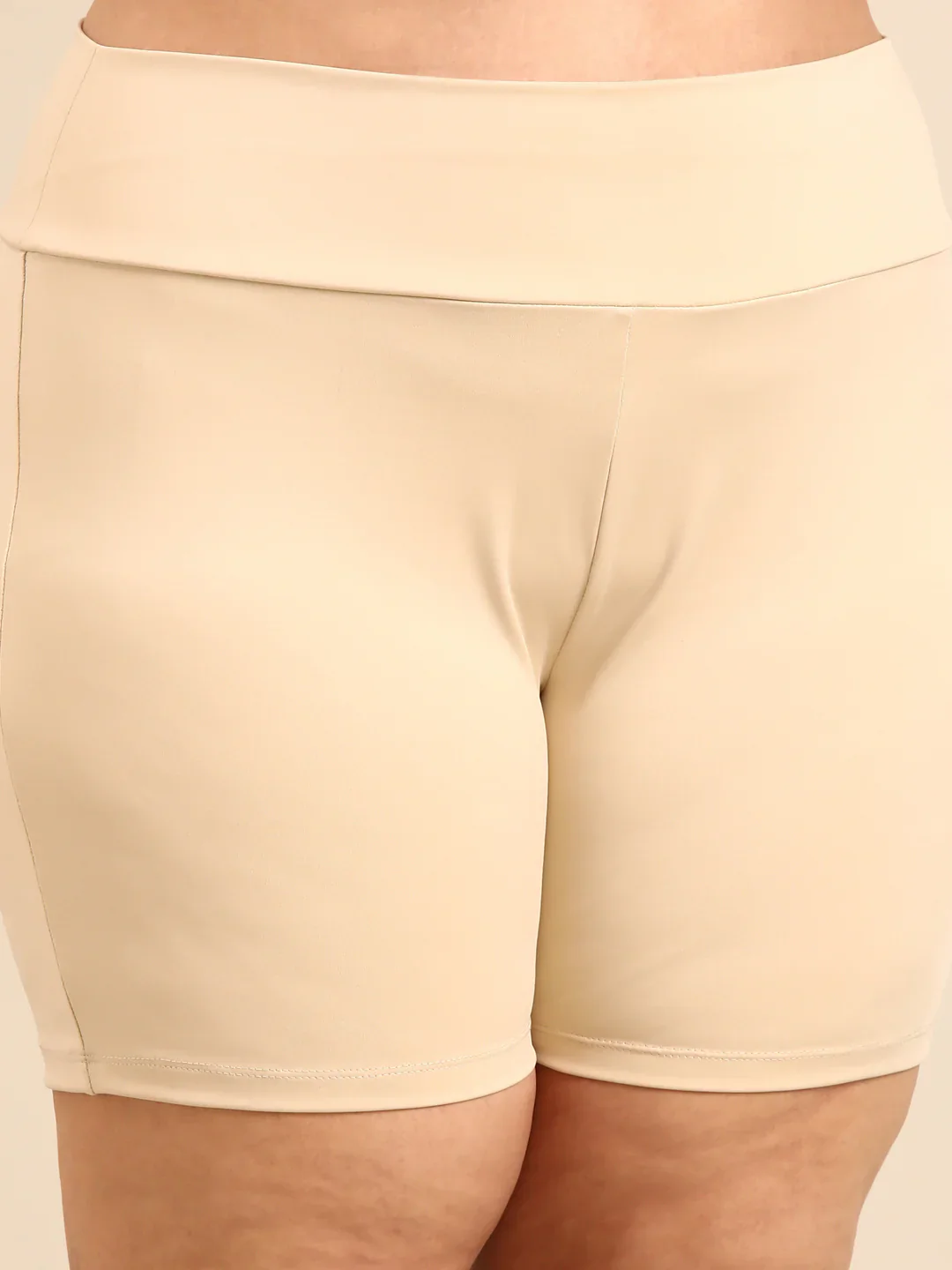 Women Beige Shorties - Image 6