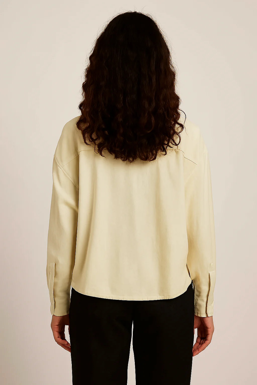 Women Beige Viscose Shirt - Image 2