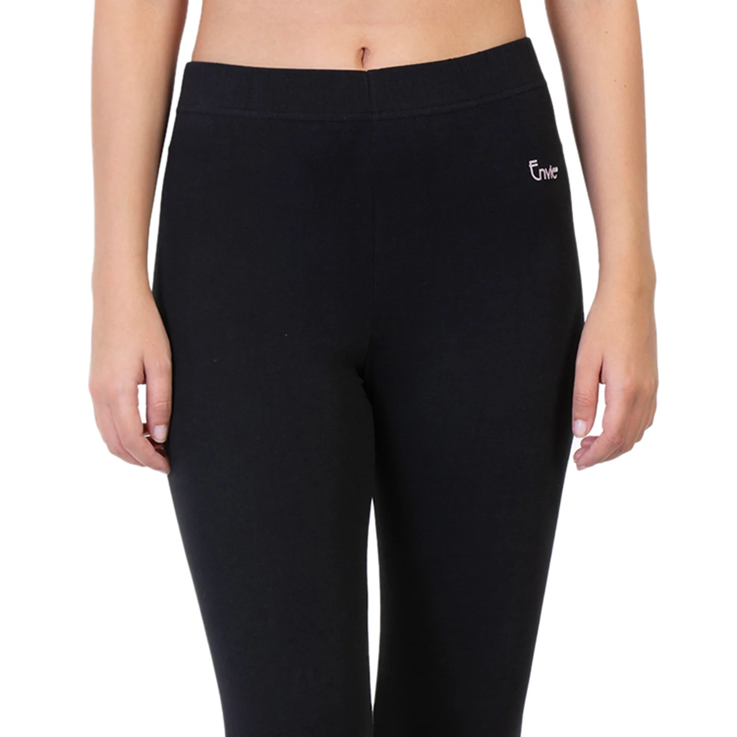 Women Black 3/4th Criss Cross Capri Pant - Image 3