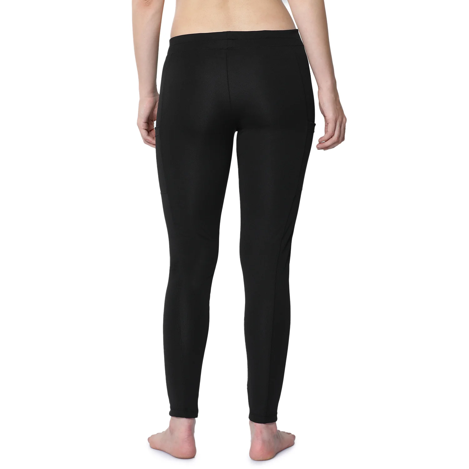 Women Black Ankle Length Yoga Pant - Image 2