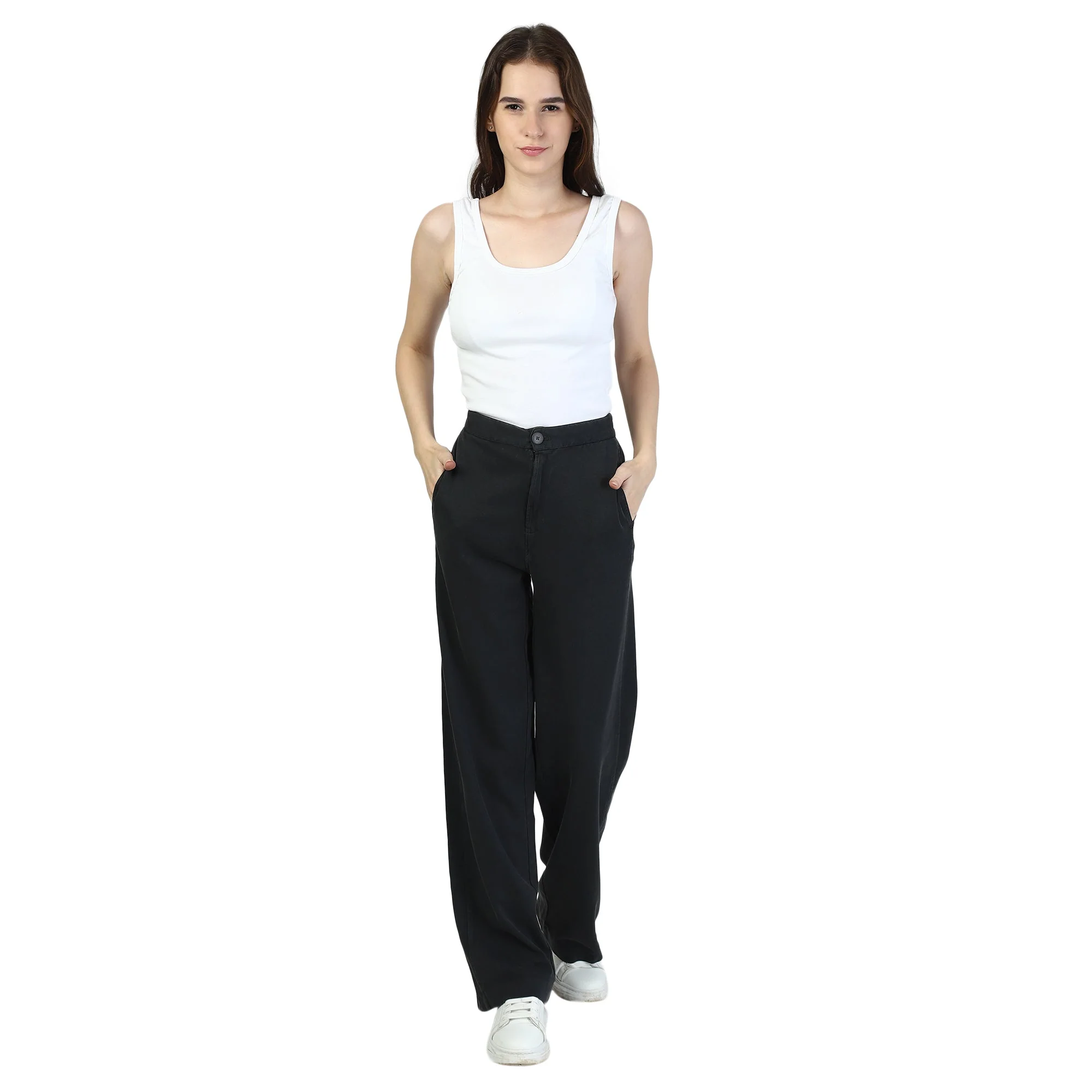 Women Black Hosiery Trousers - Image 6