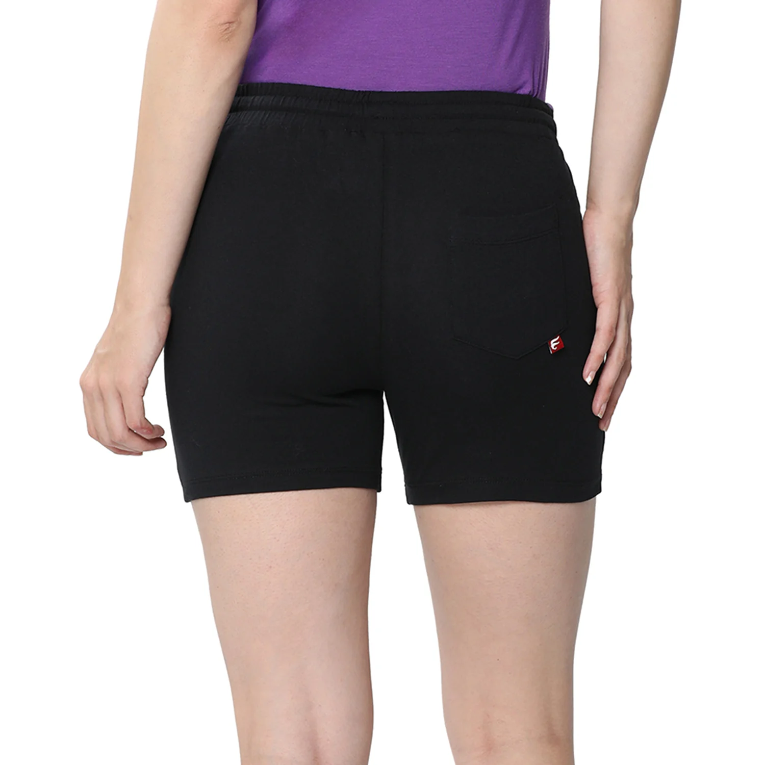 Women Black Hot Shorts - Image 2