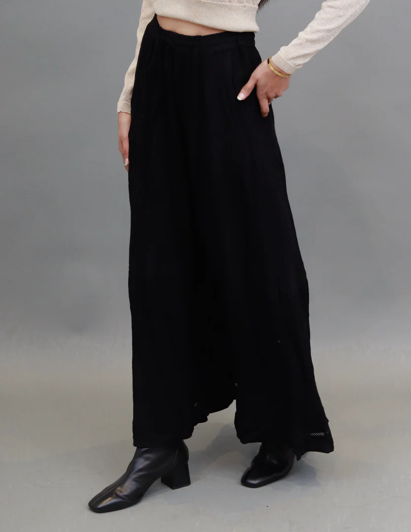 Women Black Long Skirt - Image 2
