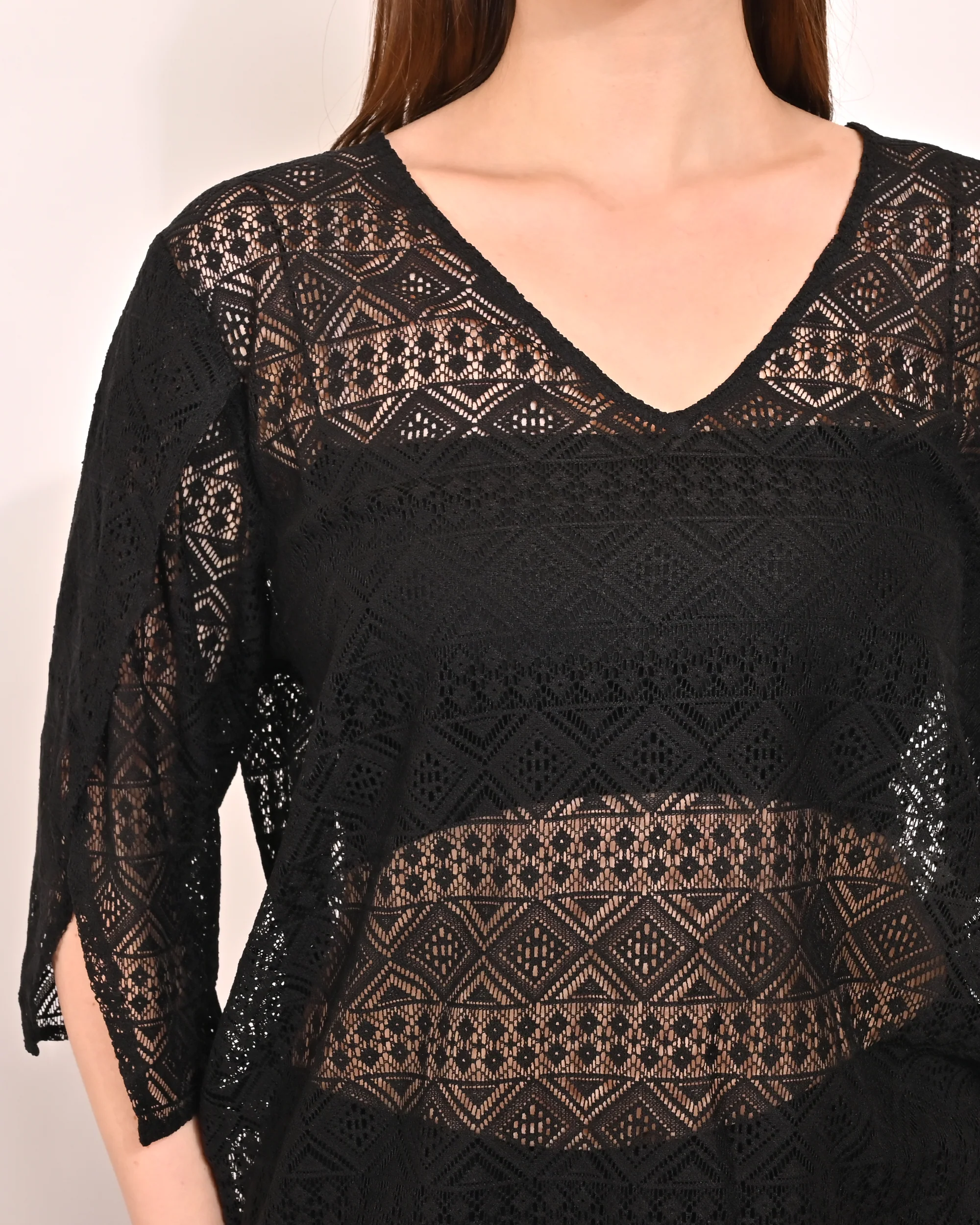 Women Black Polyester Co Ord - Image 4