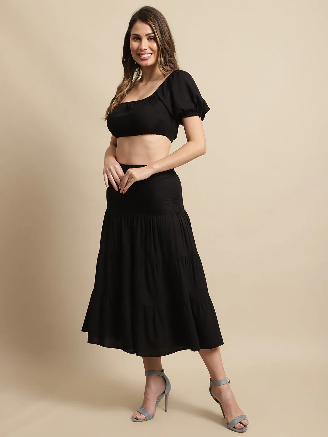 Women Black Skirt Set - Image 2