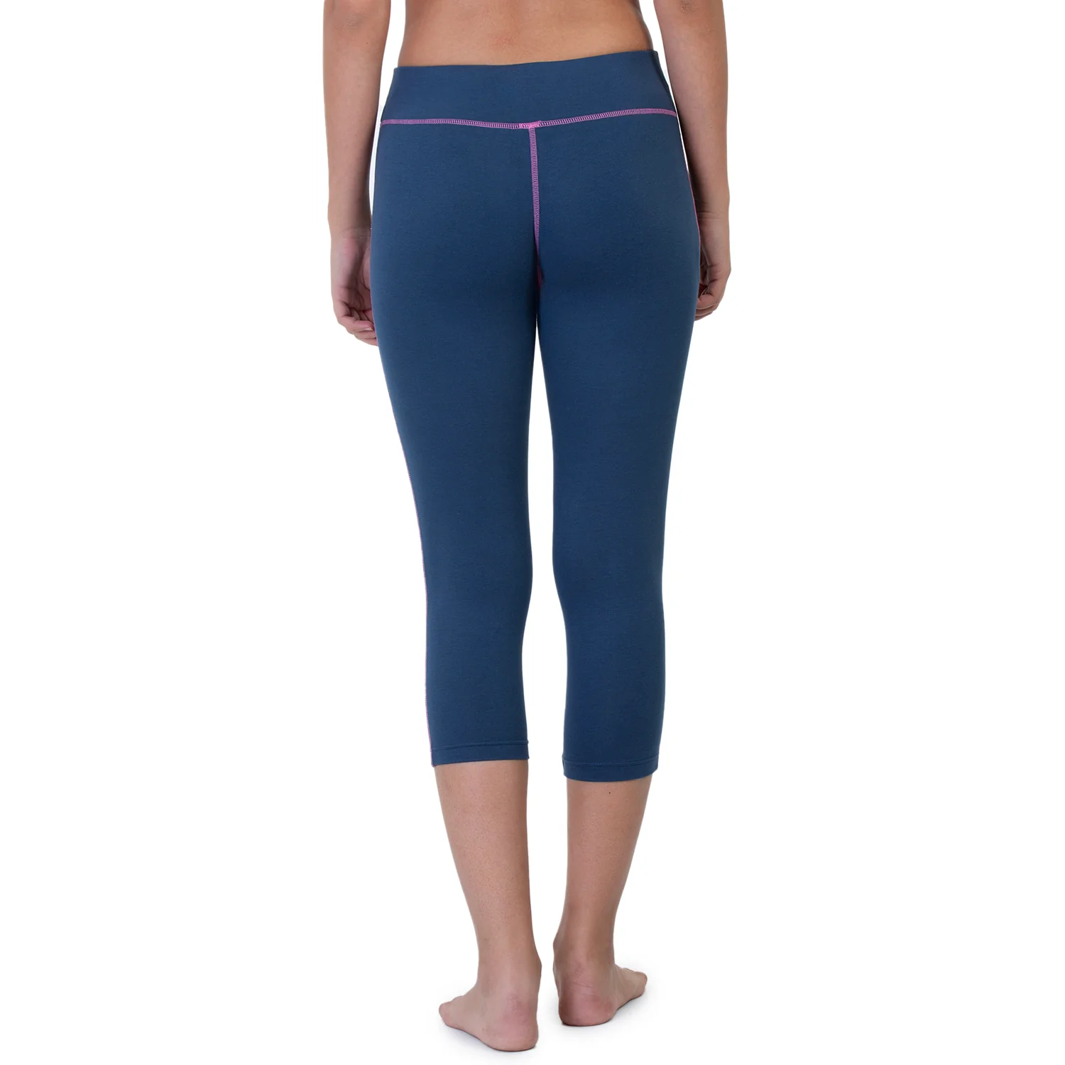 Women Blue 3/4th Length Capri - Image 2