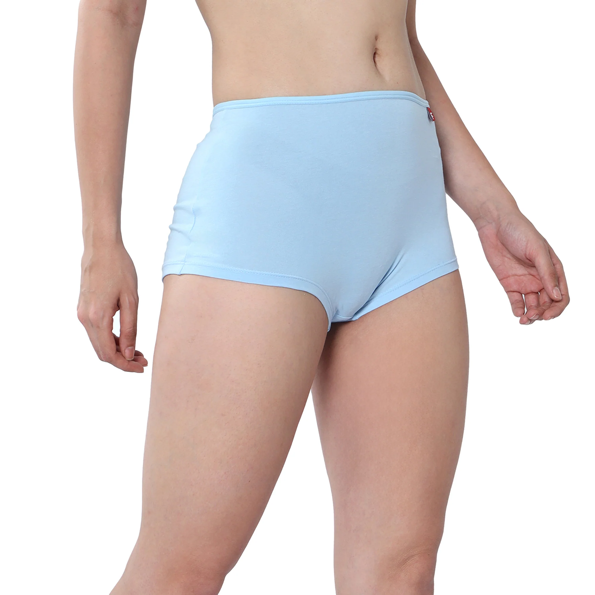Women Blue Midrise Comfort Boyshorts - Image 4