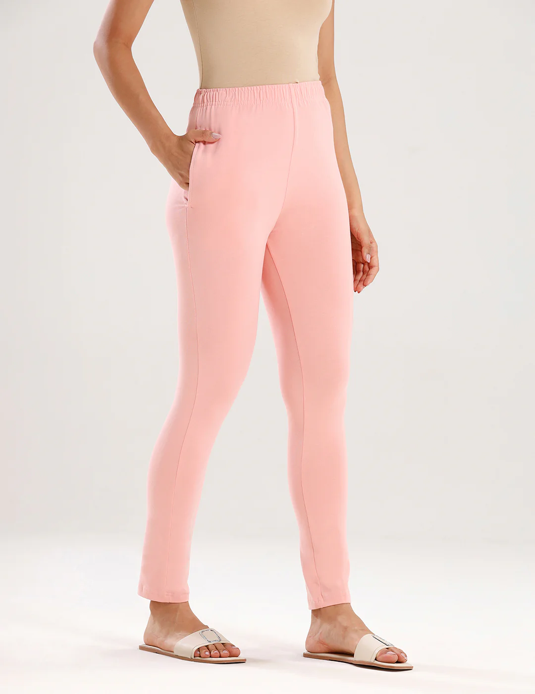 Women Coral Casual Pants