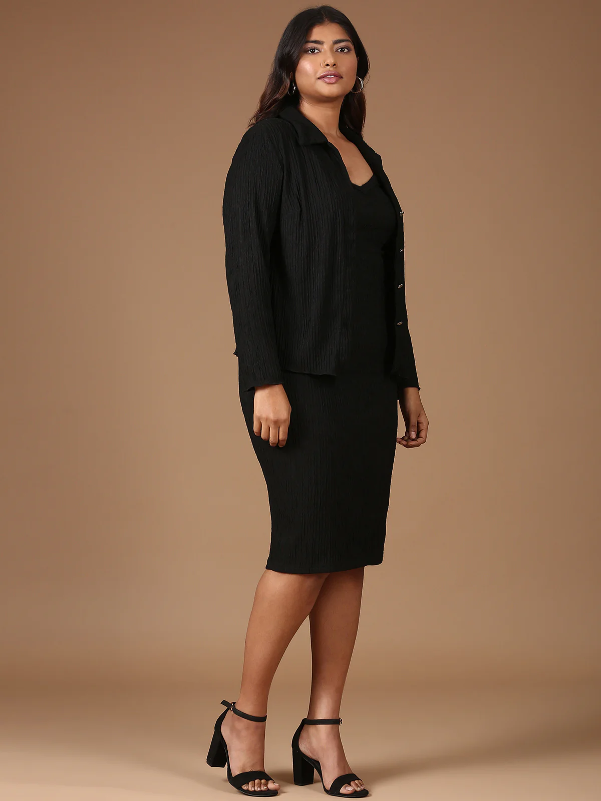Women Dress Shirt Co-ord Set-(2 Piece) - Image 3