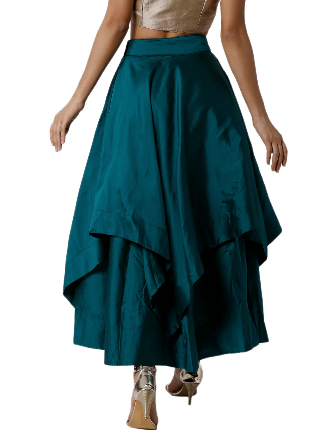 Women Green Festive Skirt