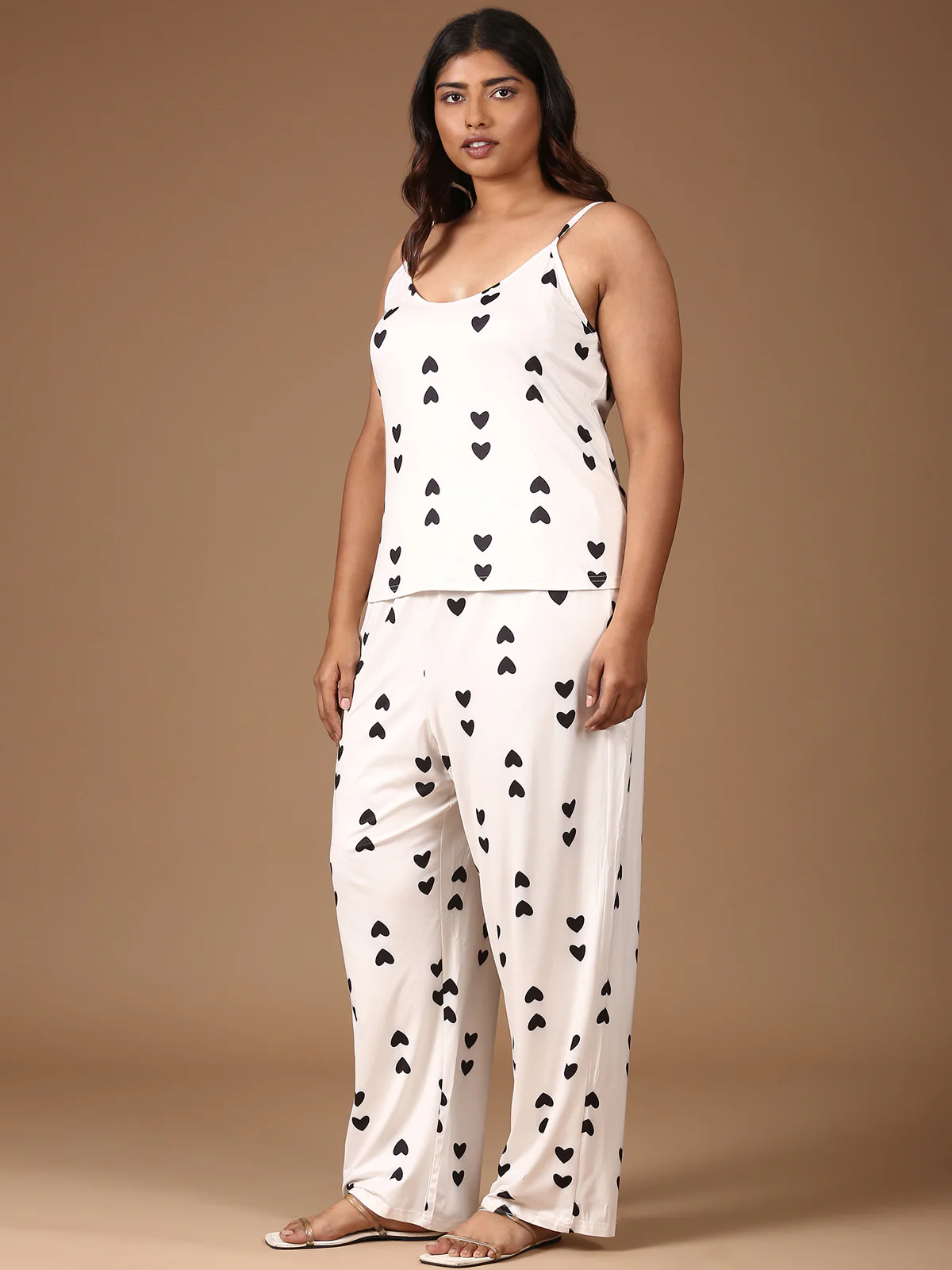 Women Heart Printed Co-ord Set