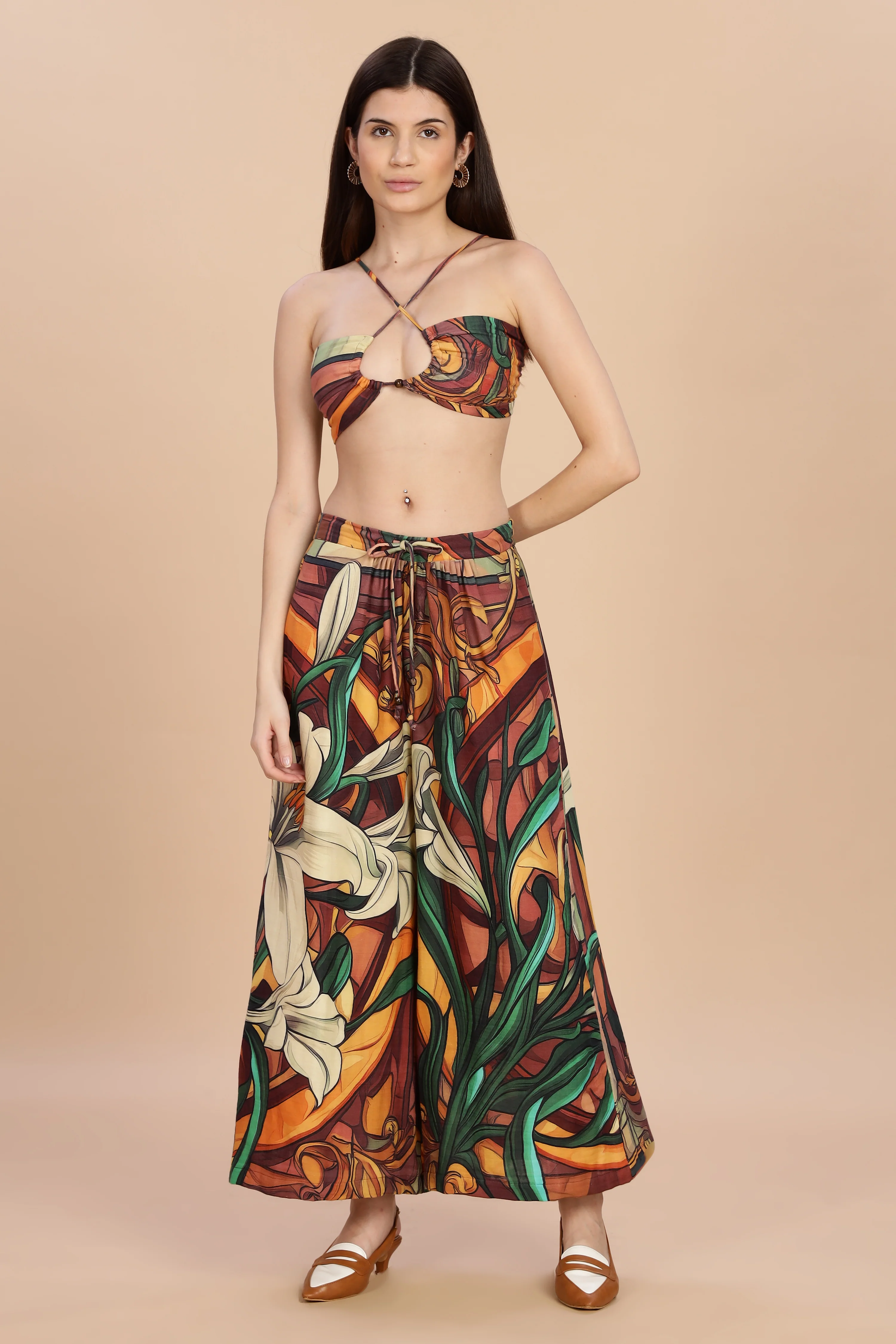 Women Liliare Co-Ord Gauge Cotton Set - Image 11
