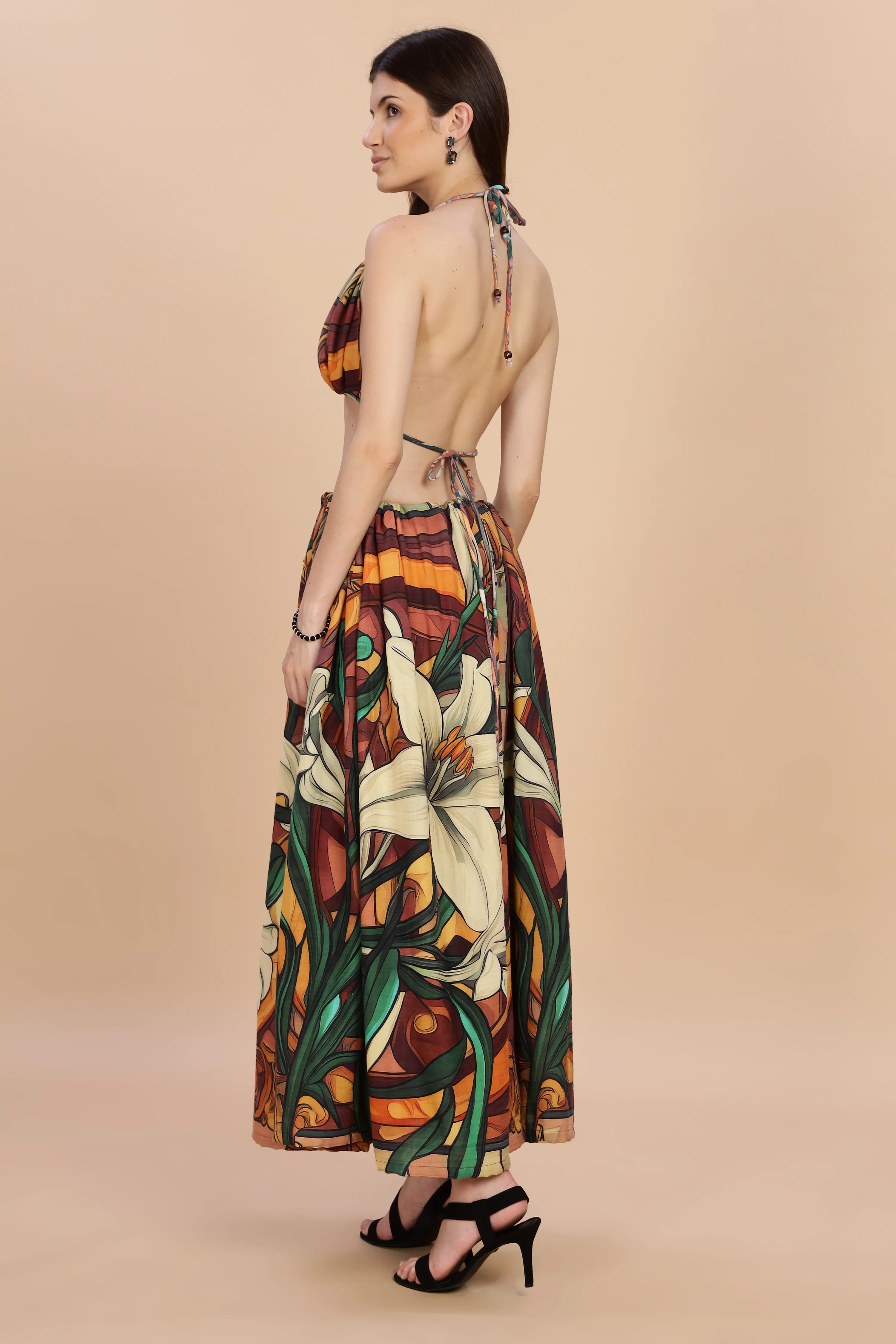 Women Liliare Long Gauge Cotton Skirt - Image 2