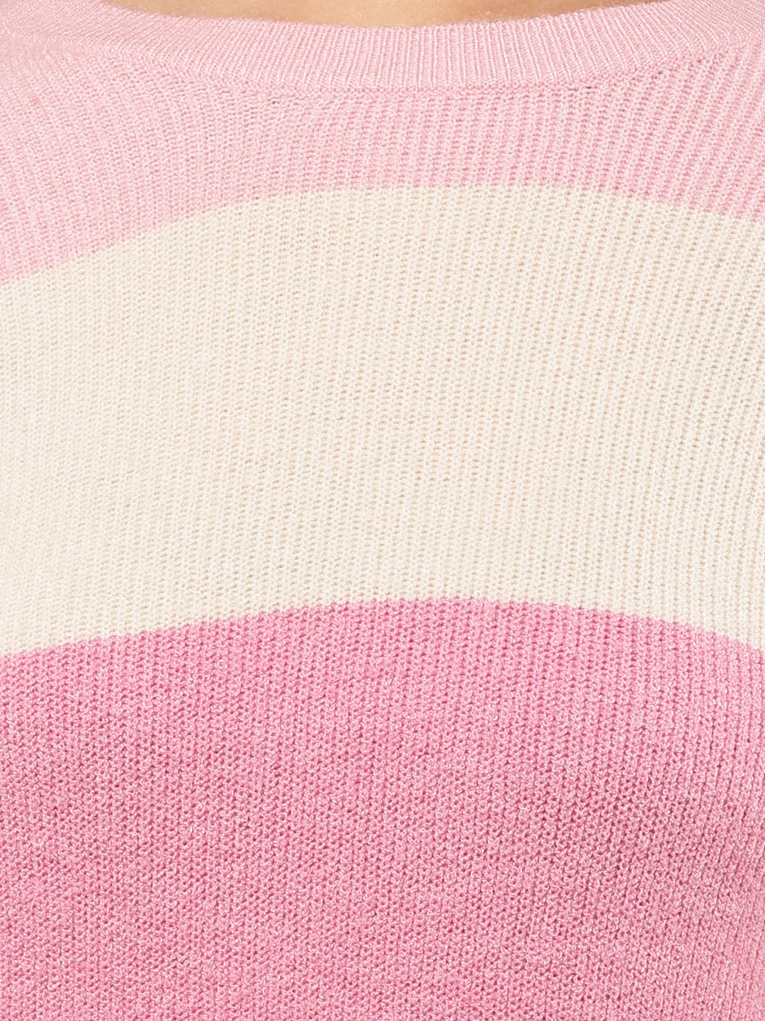 Women Multicolour Striped Viscose Sweater - Image 5