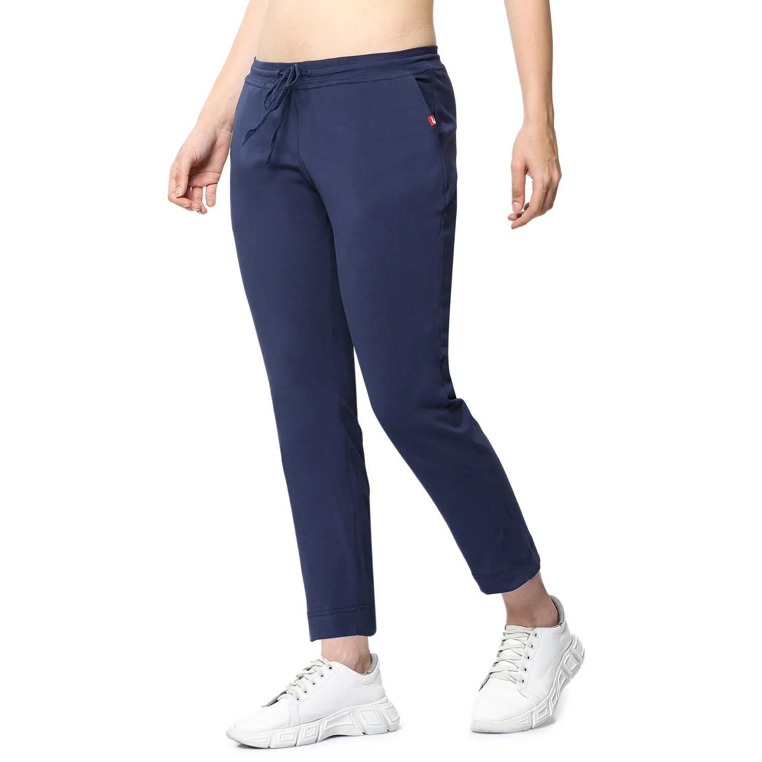 Women Navy Ankle Length Track Pant - Image 4
