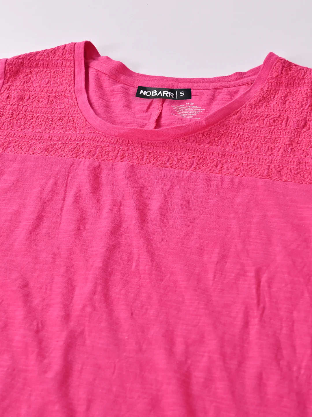 Women Pink Round Neck T Shirt - Image 4
