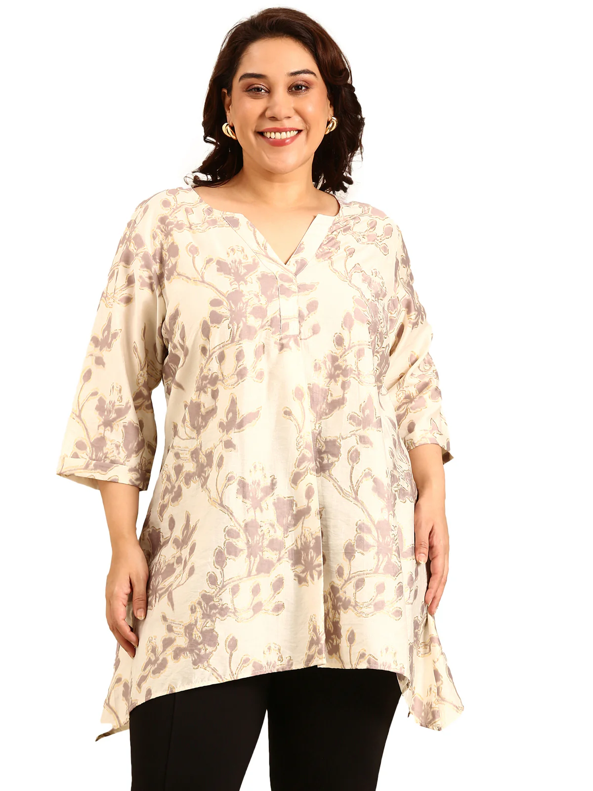 Women Plus Size A-Line Longline Tunic - Image 6