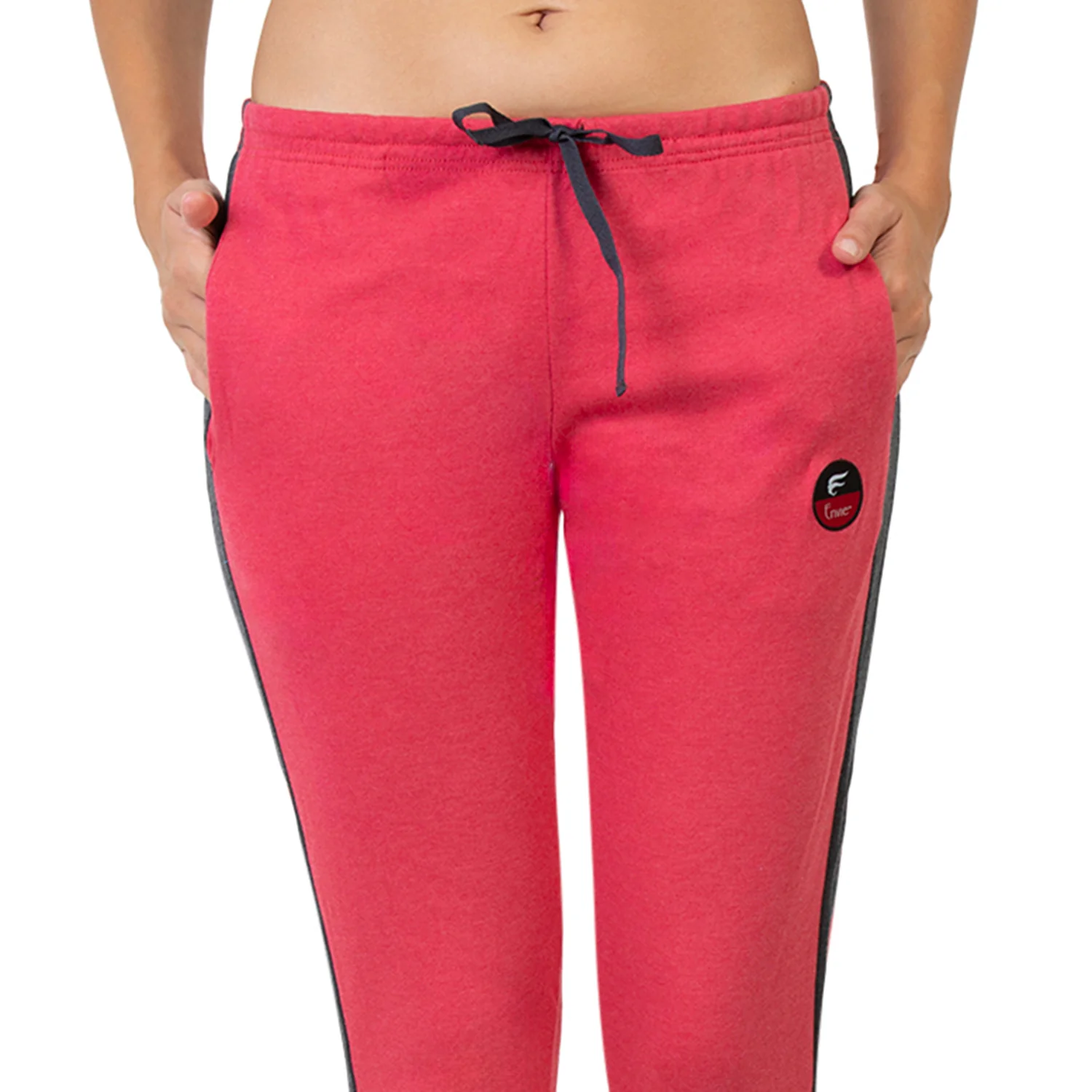 Women Red Ankle Length Track Pant - Image 4
