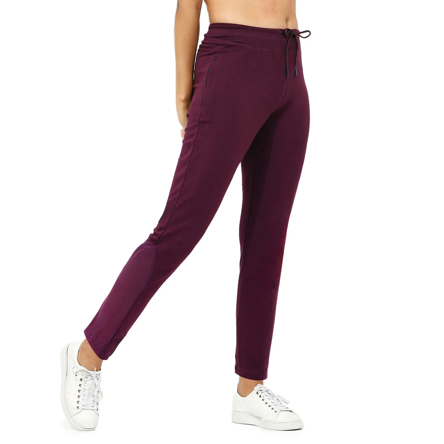Women Red Ankle Length Track Pant - Image 3