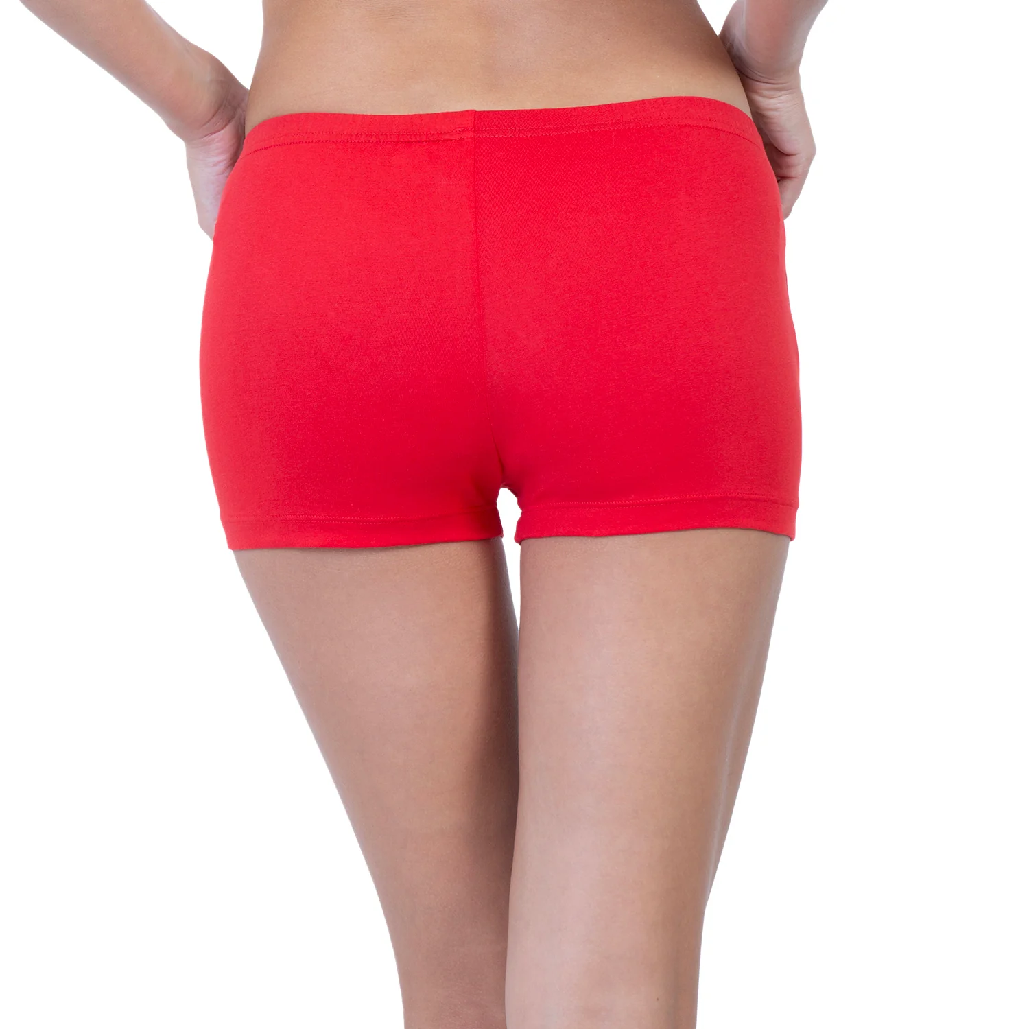 Women Red Basic Underskirt Shorts - Image 2
